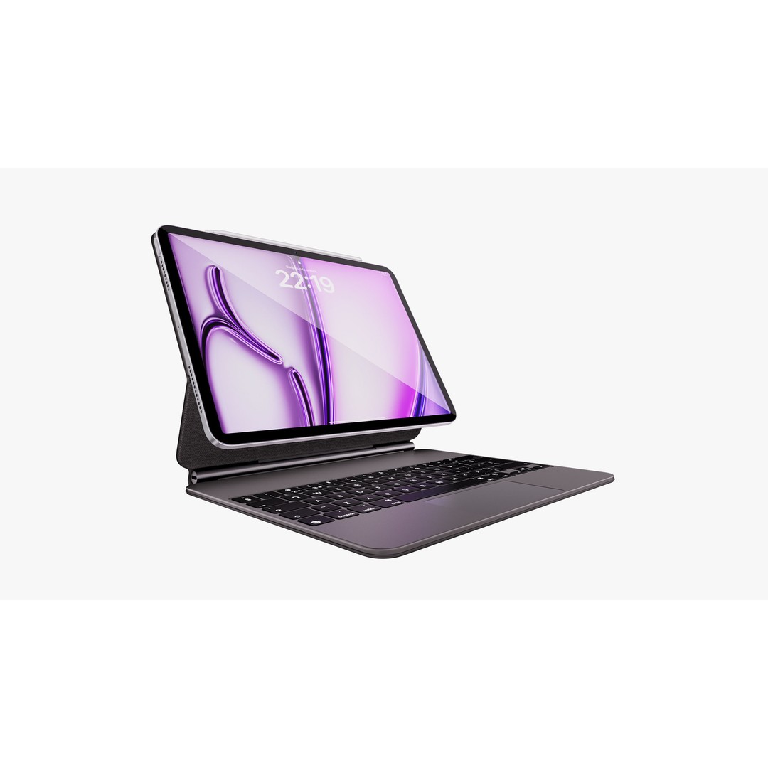 Apple iPad Air 11 ft 2024 3D Model – PBR Textured with Magic Keyboard - View 52