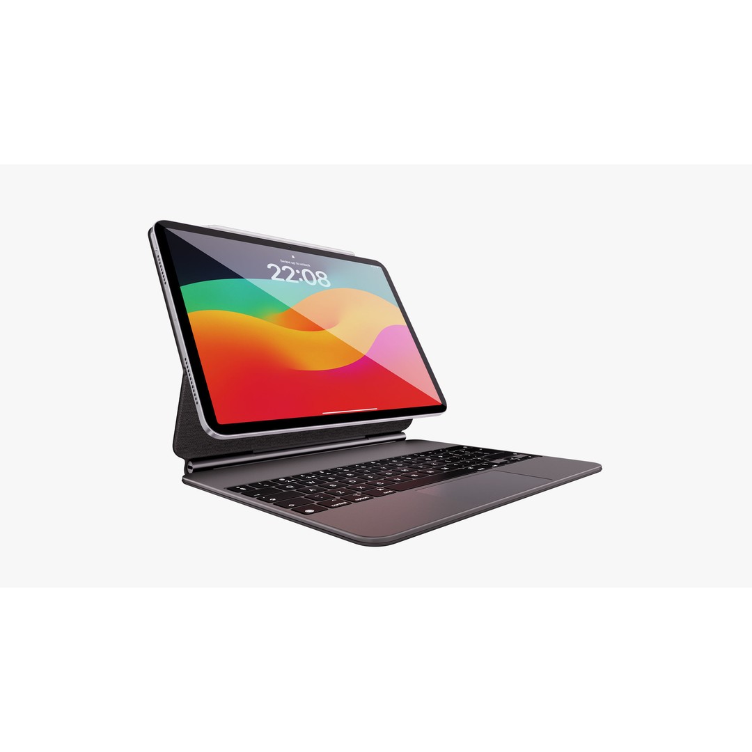 Apple iPad Air 11 ft 2024 3D Model – PBR Textured with Magic Keyboard - View 56