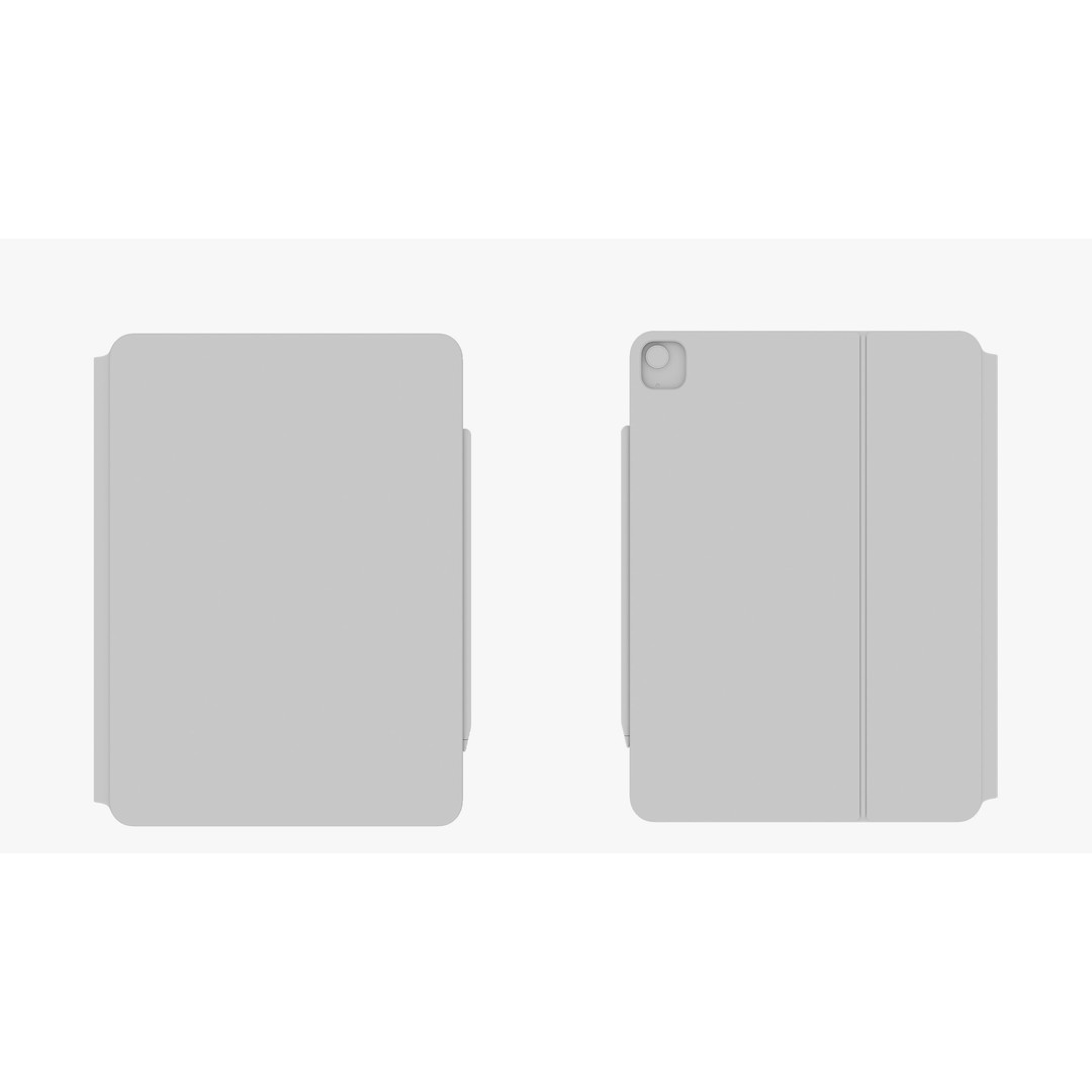 Apple iPad Air 11 ft 2024 3D Model – PBR Textured with Magic Keyboard - View 74