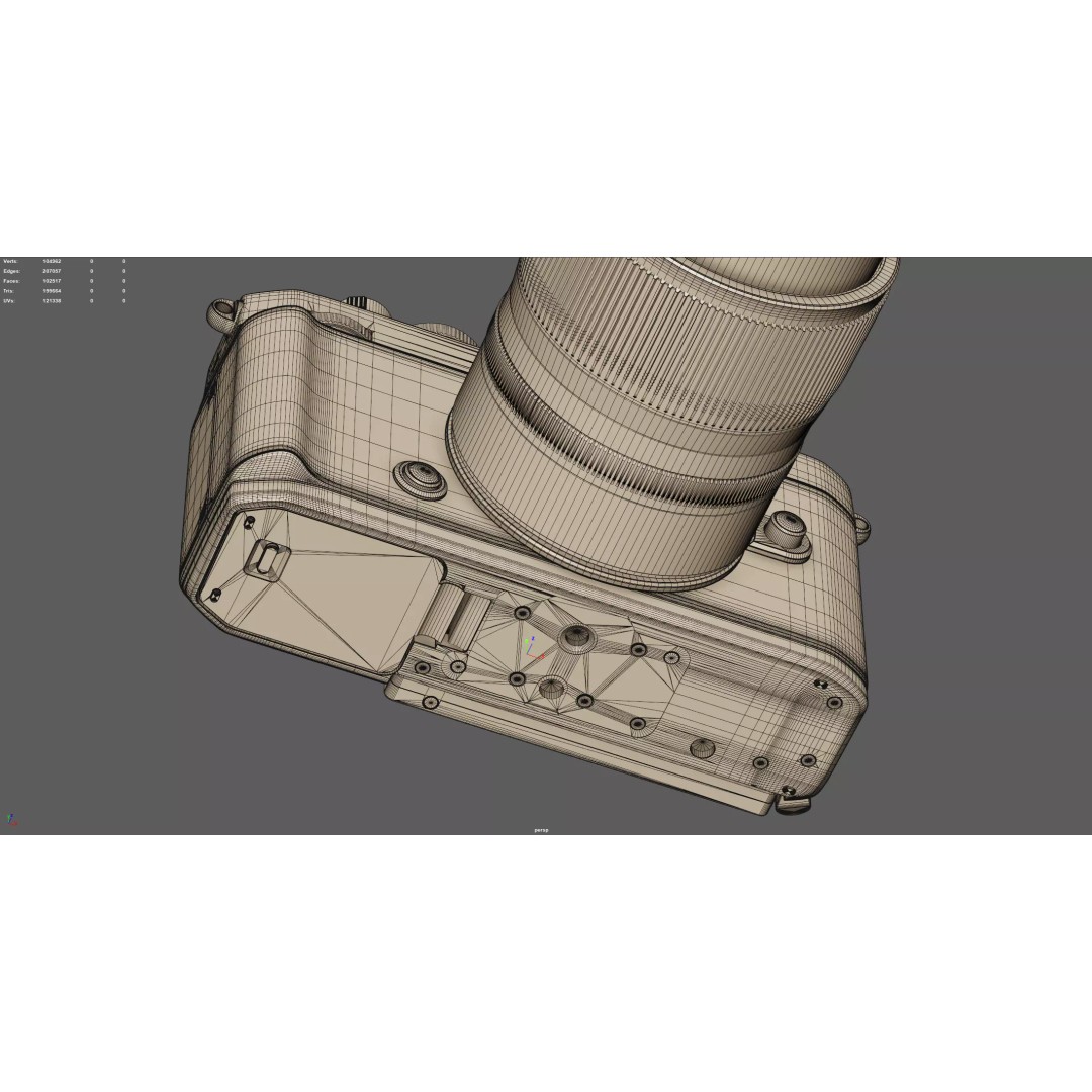 Nikon Zf Camera 3D Model – High Poly PBR Asset, FBX, OBJ - View 16