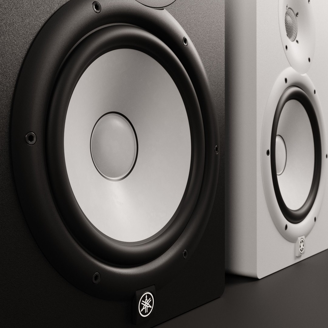 YAMAHA HS 8 Studio Monitors 3D Model – High Detail PBR Asset, FBX - View 11