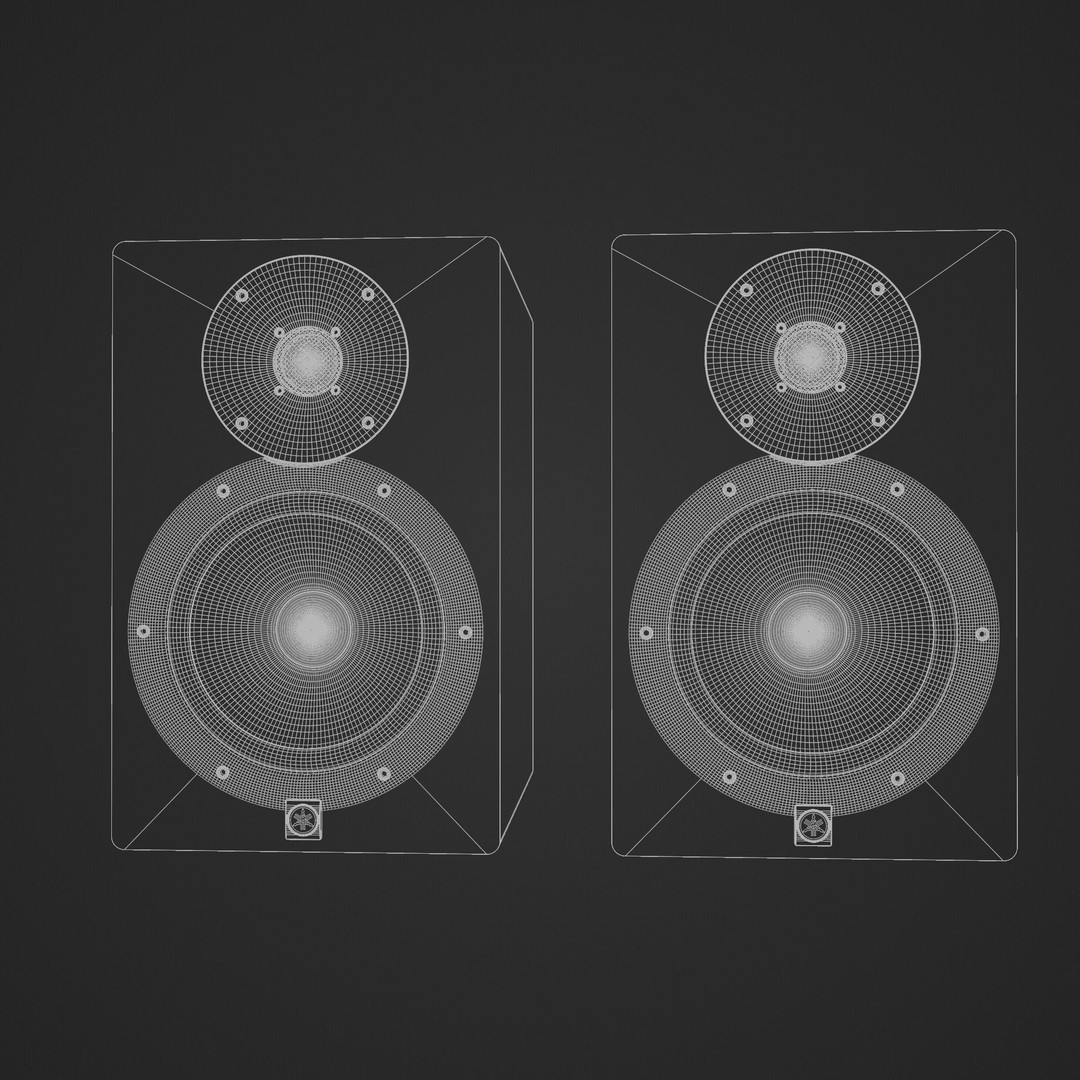 YAMAHA HS 8 Studio Monitors 3D Model – High Detail PBR Asset, FBX - View 20