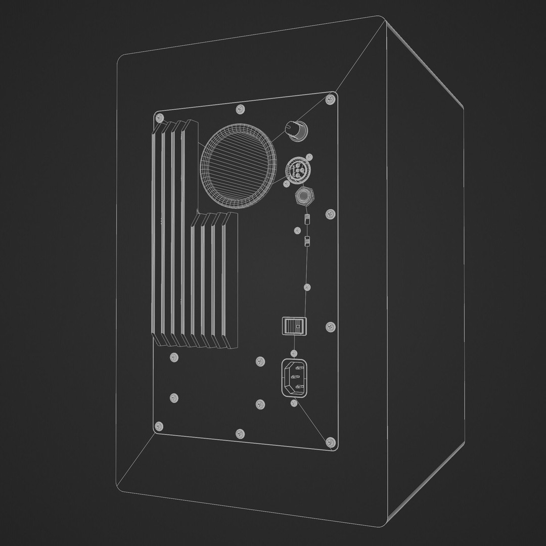 YAMAHA HS 8 Studio Monitors 3D Model – High Detail PBR Asset, FBX - View 22