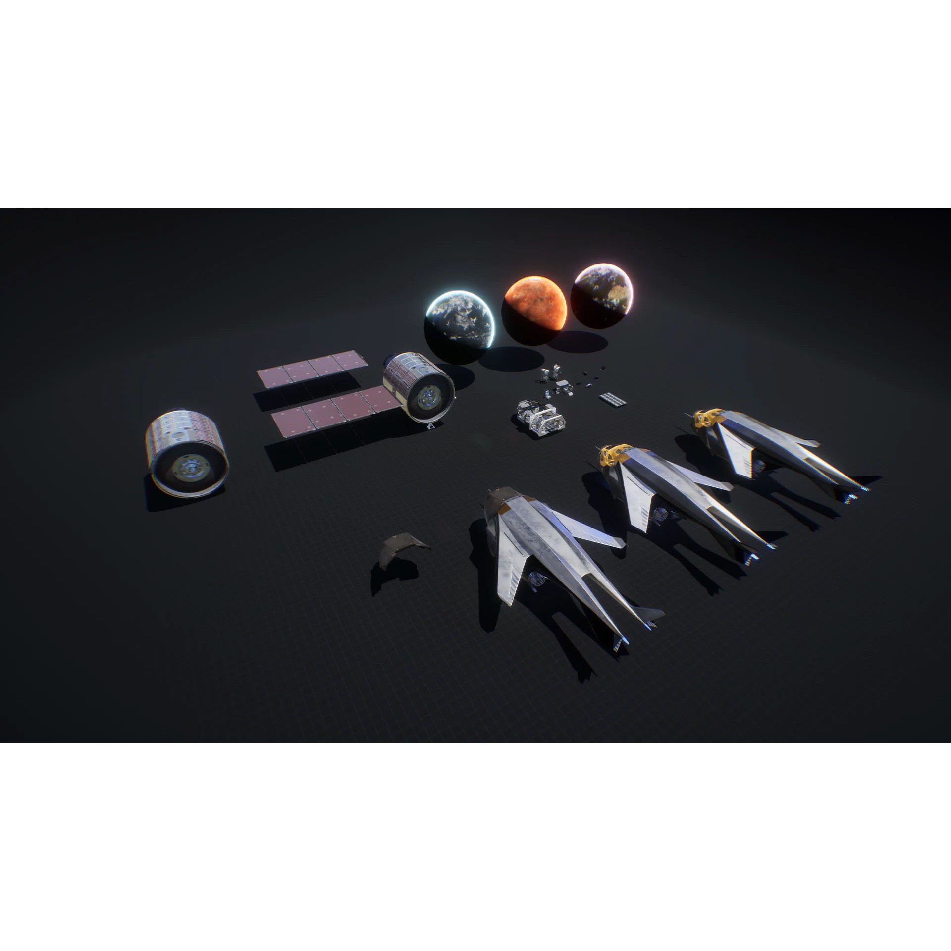 Space Kit - Low-Poly Game-Ready 3D Model - View 11