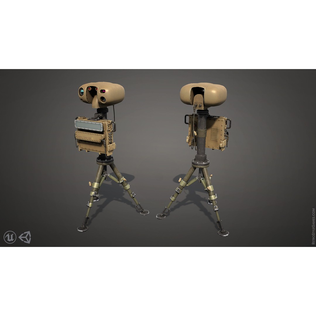 Wireless Communication Devices 3D Model – Low Poly Military Game Asset, FBX - View 5