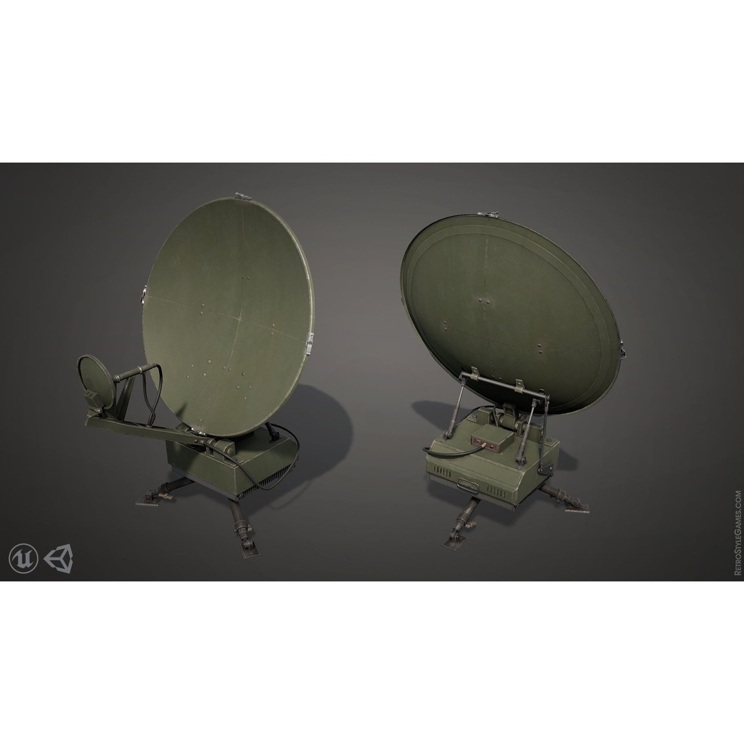 Wireless Communication Devices 3D Model – Low Poly Military Game Asset, FBX - View 7