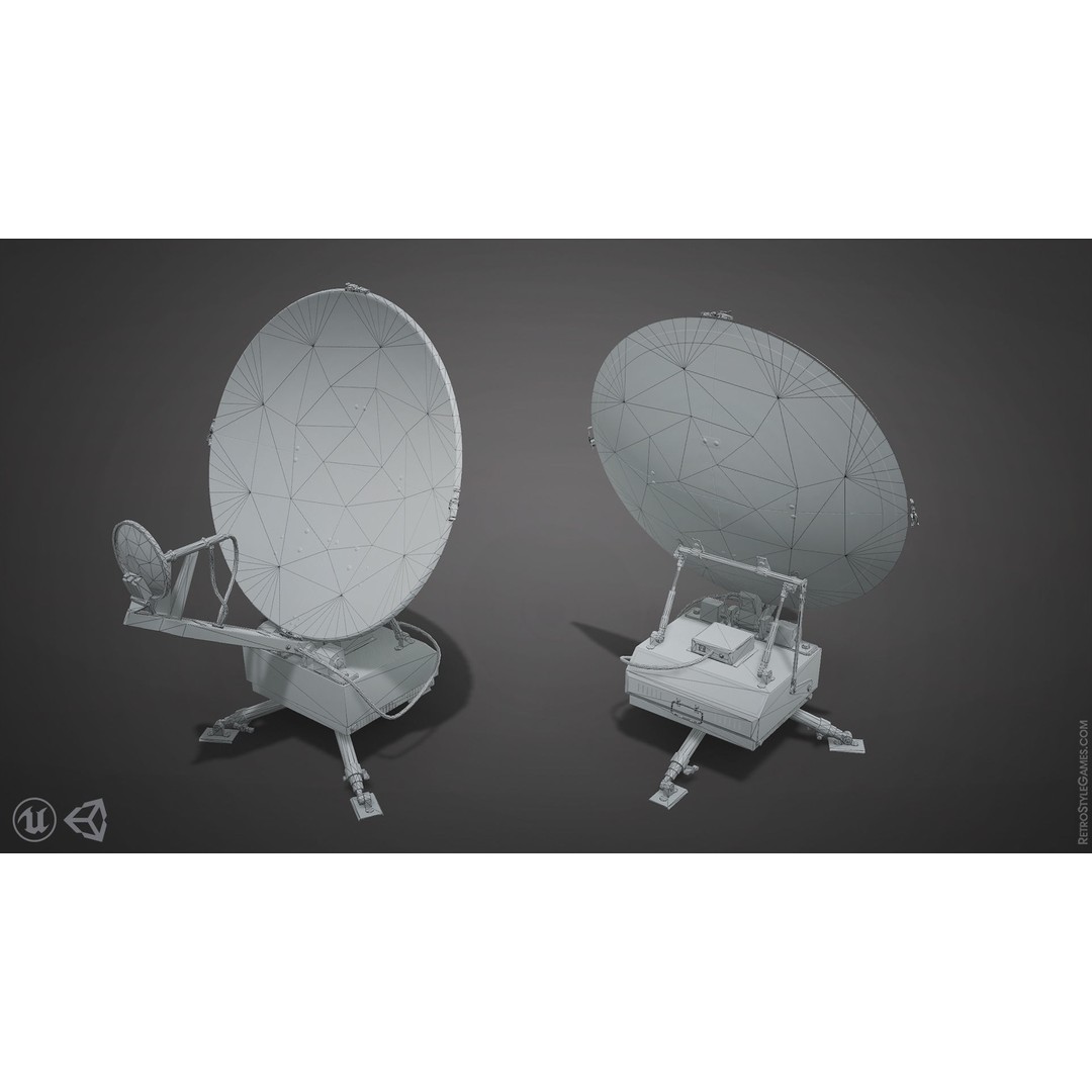 Wireless Communication Devices 3D Model – Low Poly Military Game Asset, FBX - View 8