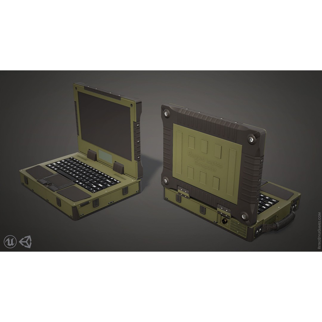 Wireless Communication Devices 3D Model – Low Poly Military Game Asset, FBX - View 9