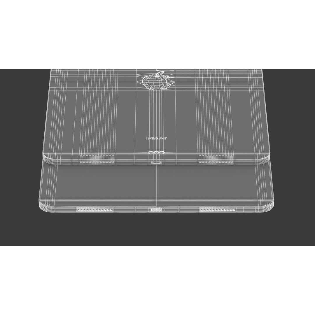Apple iPad Air 13 2024 3D Model – High Poly PBR Asset, FBX & OBJ Formats