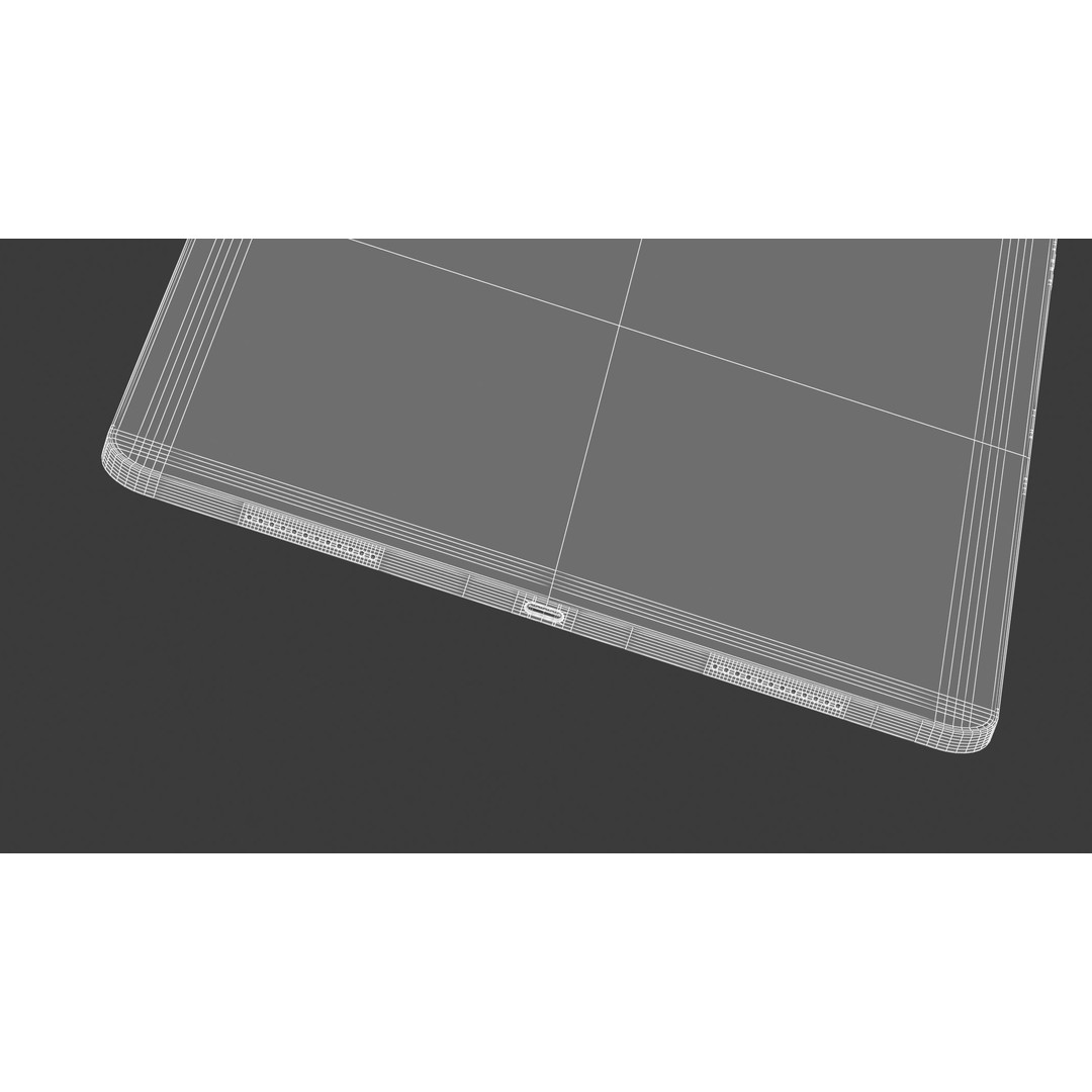 Apple iPad Air 13 2024 3D Model – High Poly PBR Asset, FBX & OBJ Formats - View 17