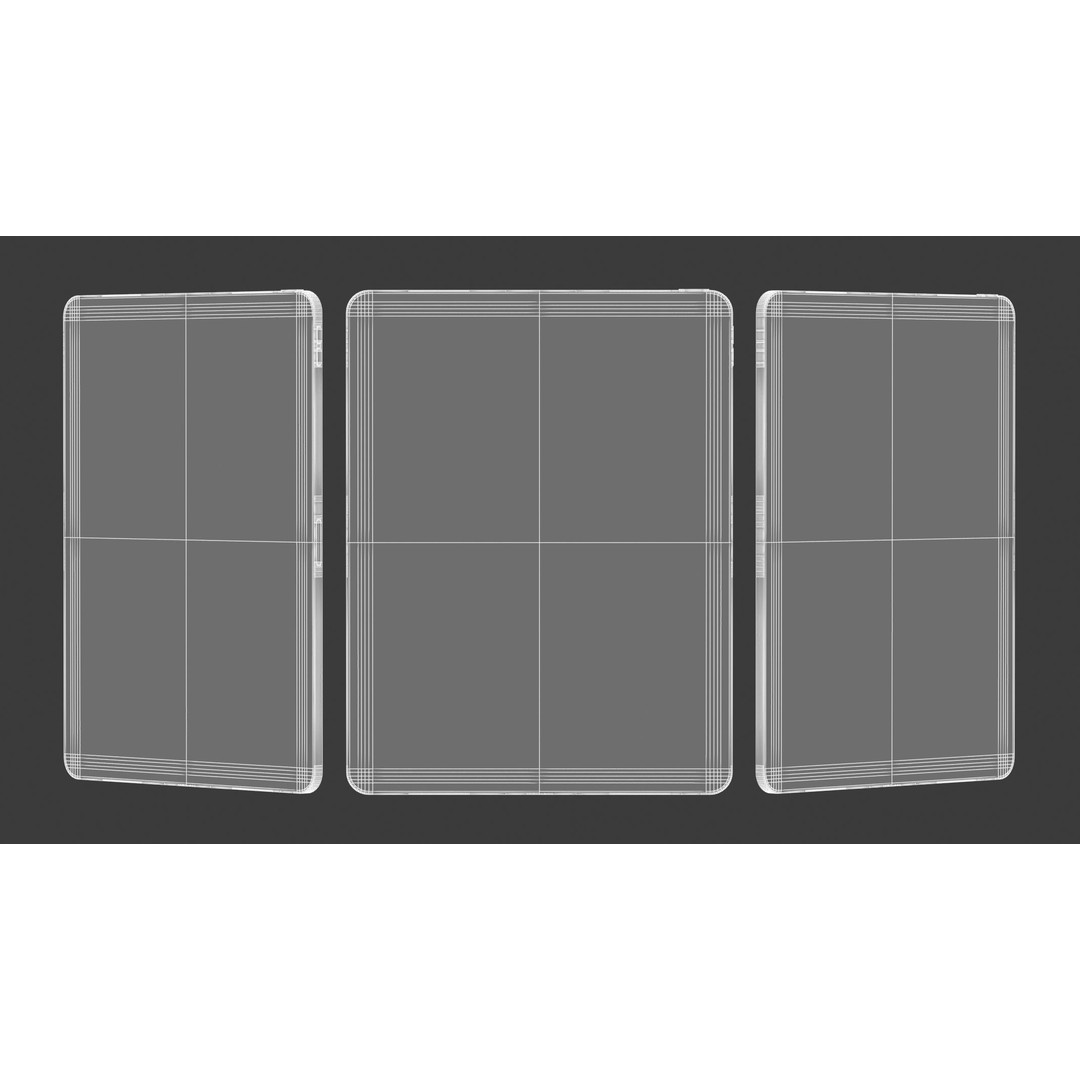Apple iPad Air 13 2024 3D Model – High Poly PBR Asset, FBX & OBJ Formats - View 19