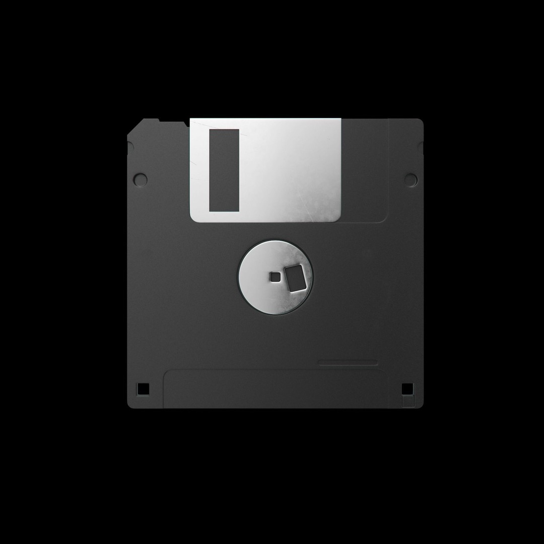 Floppy Disk 3D Model – High Poly PBR Asset, FBX & OBJ Formats - View 3