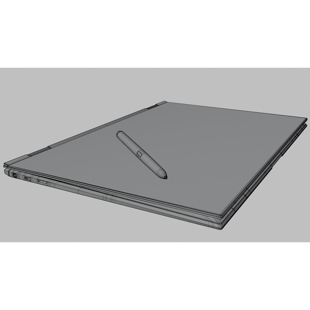 Galaxy Book 2 Pro 360 3D Model – Realistic Laptop Asset, Blender, FBX - View 16