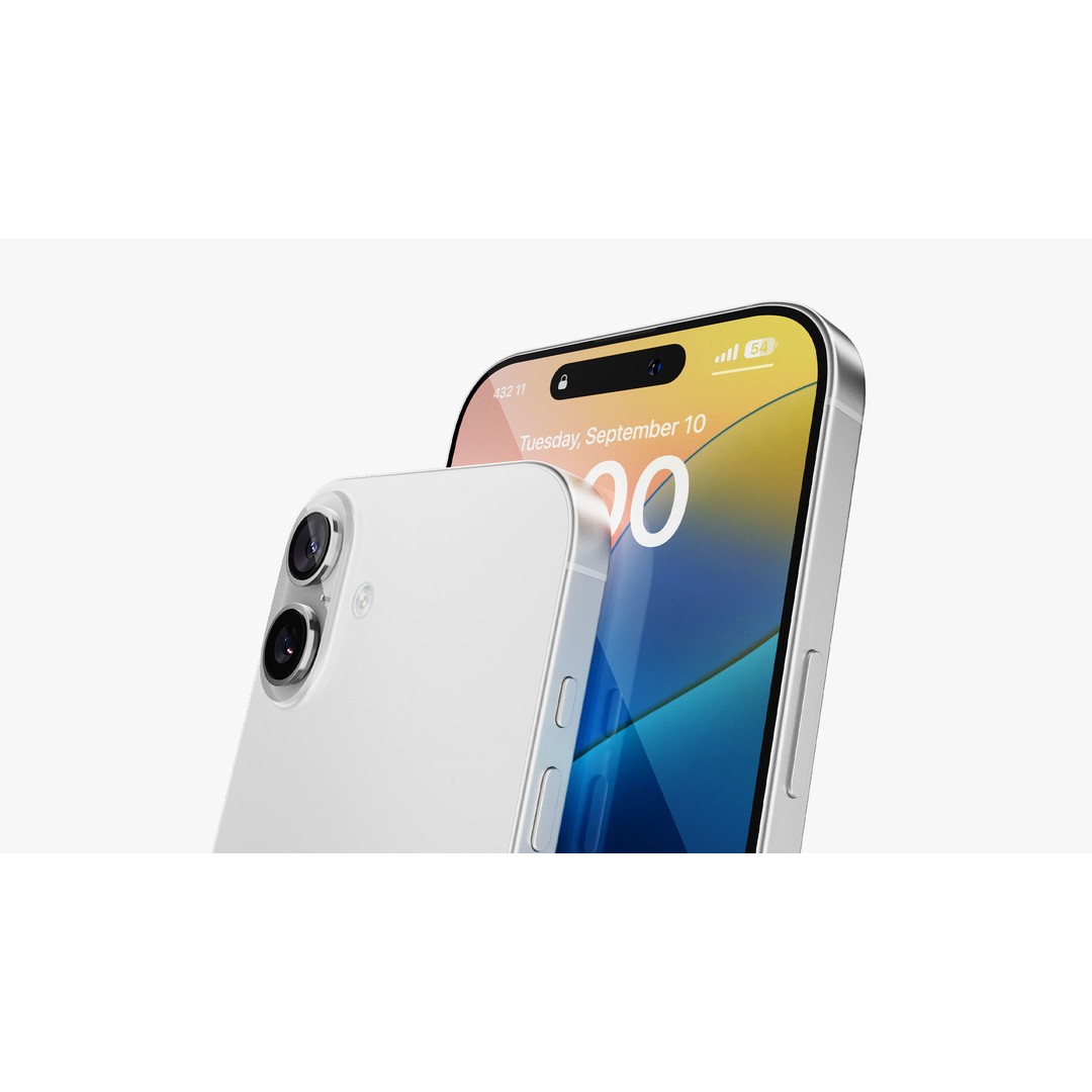 Apple iPhone 16 & 16 Plus 3D Model – High Detail PBR Asset, FBX & OBJ - View 19