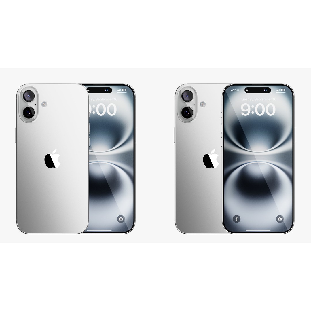 Apple iPhone 16 & 16 Plus 3D Model – High Detail PBR Asset, FBX & OBJ - View 7