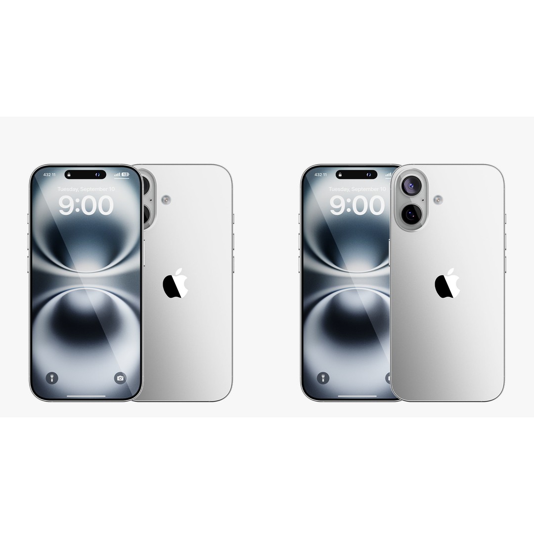 Apple iPhone 16 & 16 Plus 3D Model – High Detail PBR Asset, FBX & OBJ - View 8