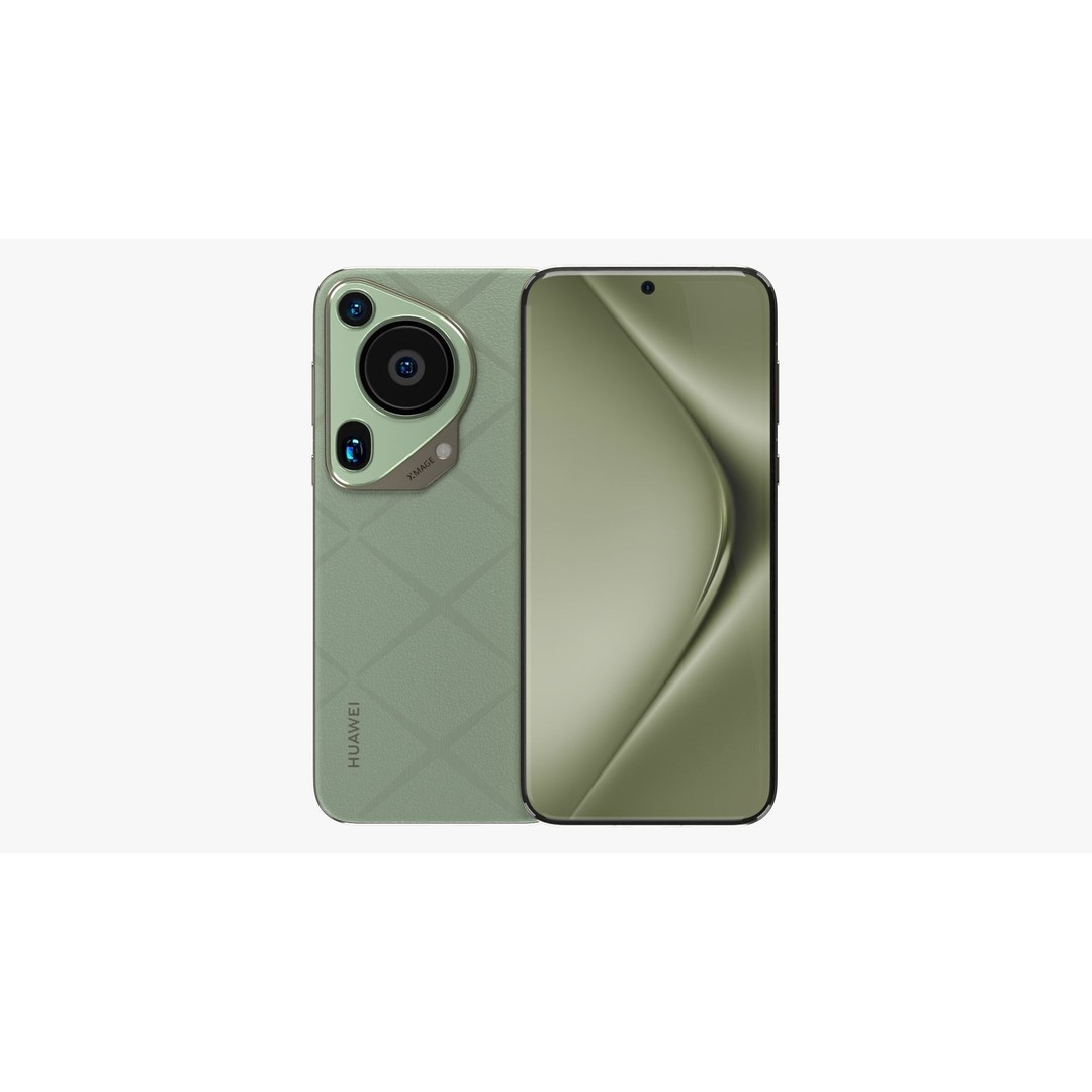 Huawei Pura 70 Ultra Green 3D Model – Low Poly Game Asset, FBX, PBR - View 3