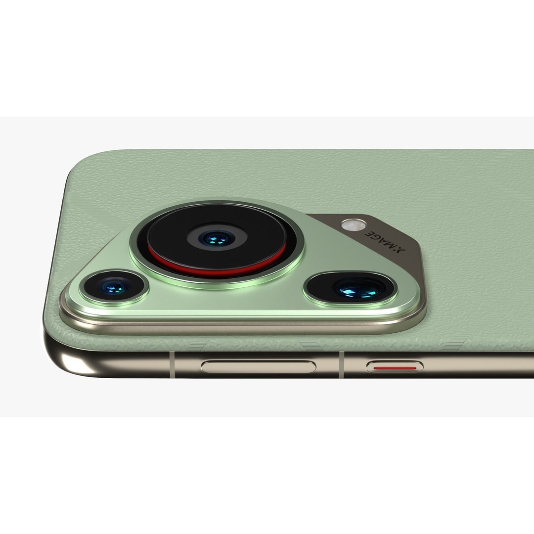 Huawei Pura 70 Ultra Green 3D Model – Low Poly Game Asset, FBX, PBR - View 7