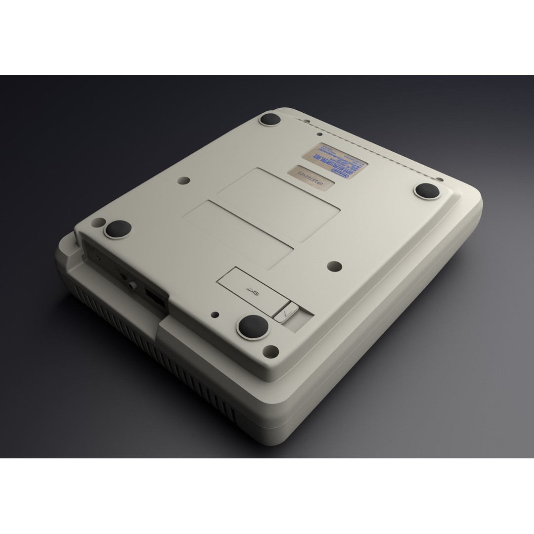 SNES Super Nintendo 3D Model – Low Poly Game Asset, FBX, PBR Textures - View 12