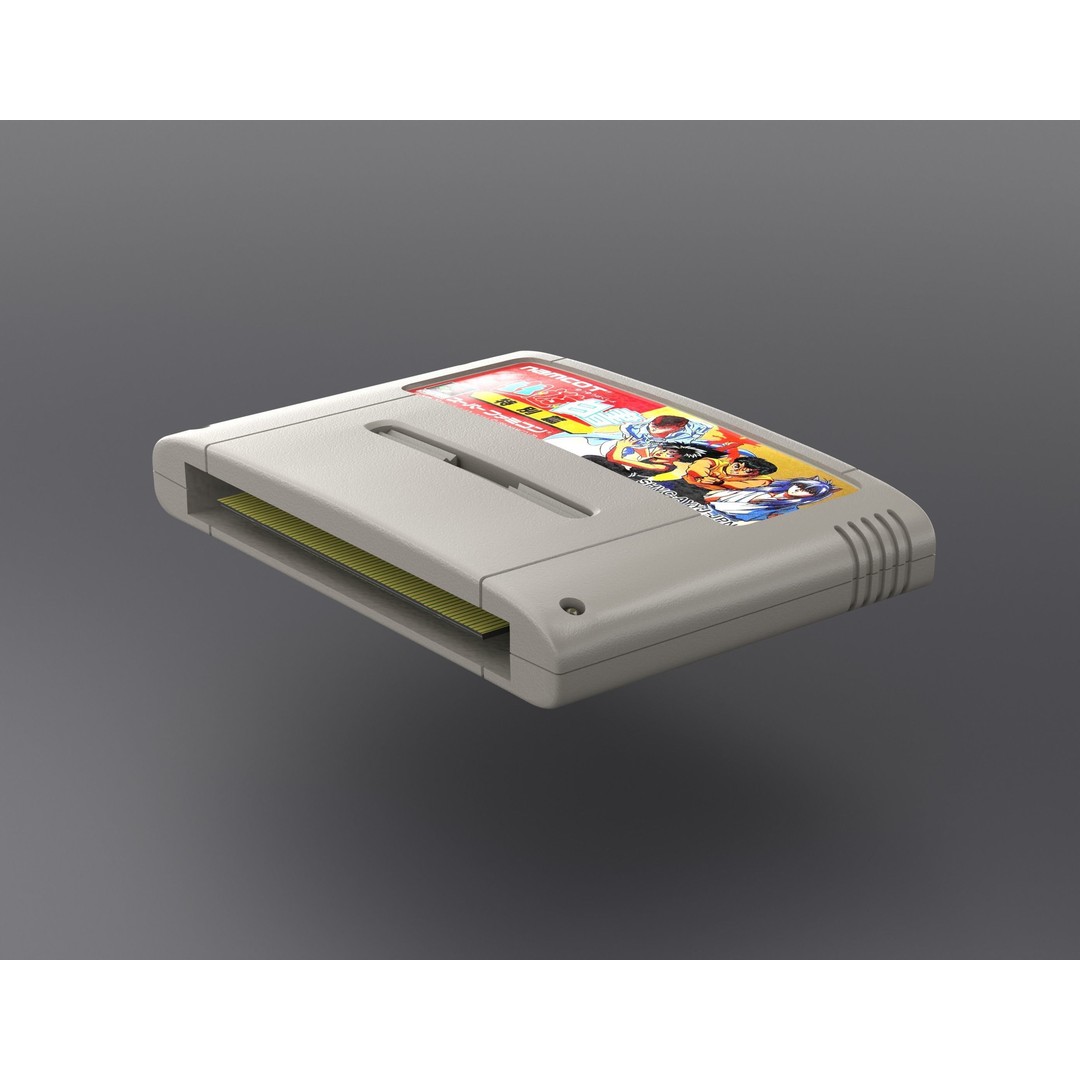 SNES Super Nintendo 3D Model – Low Poly Game Asset, FBX, PBR Textures - View 35