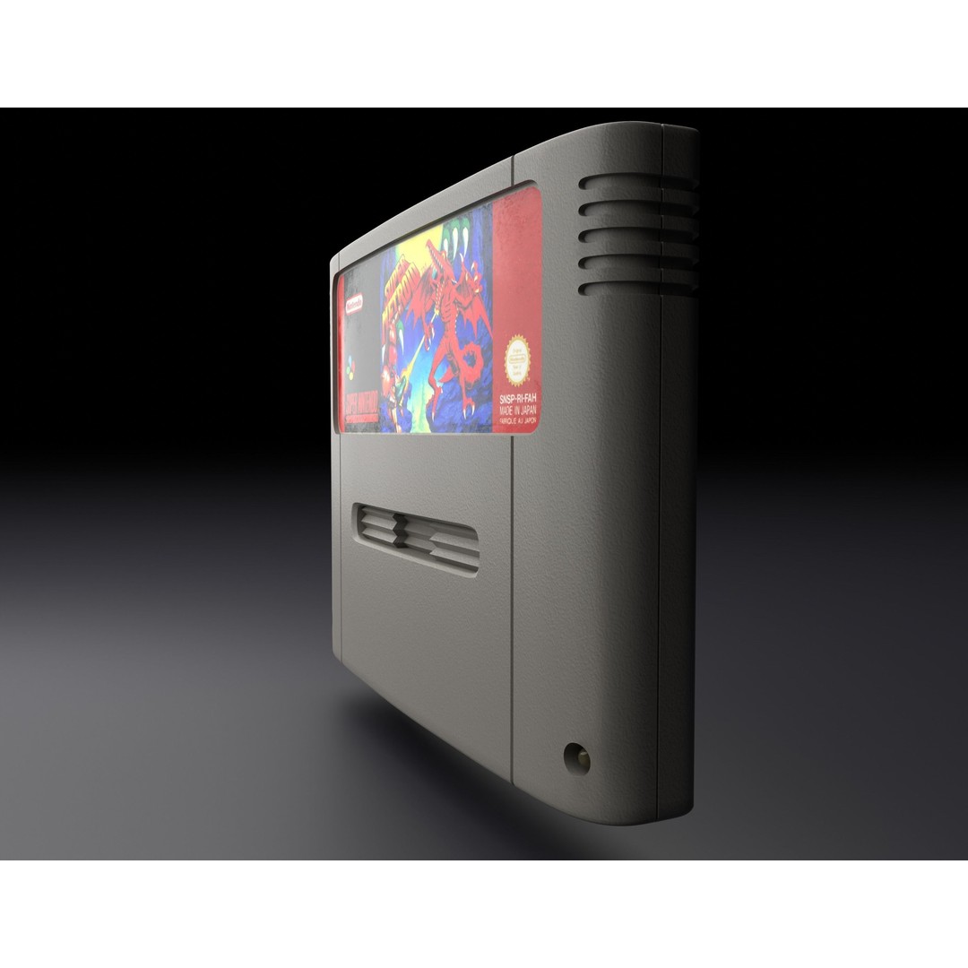 SNES Super Nintendo 3D Model – Low Poly Game Asset, FBX, PBR Textures - View 38