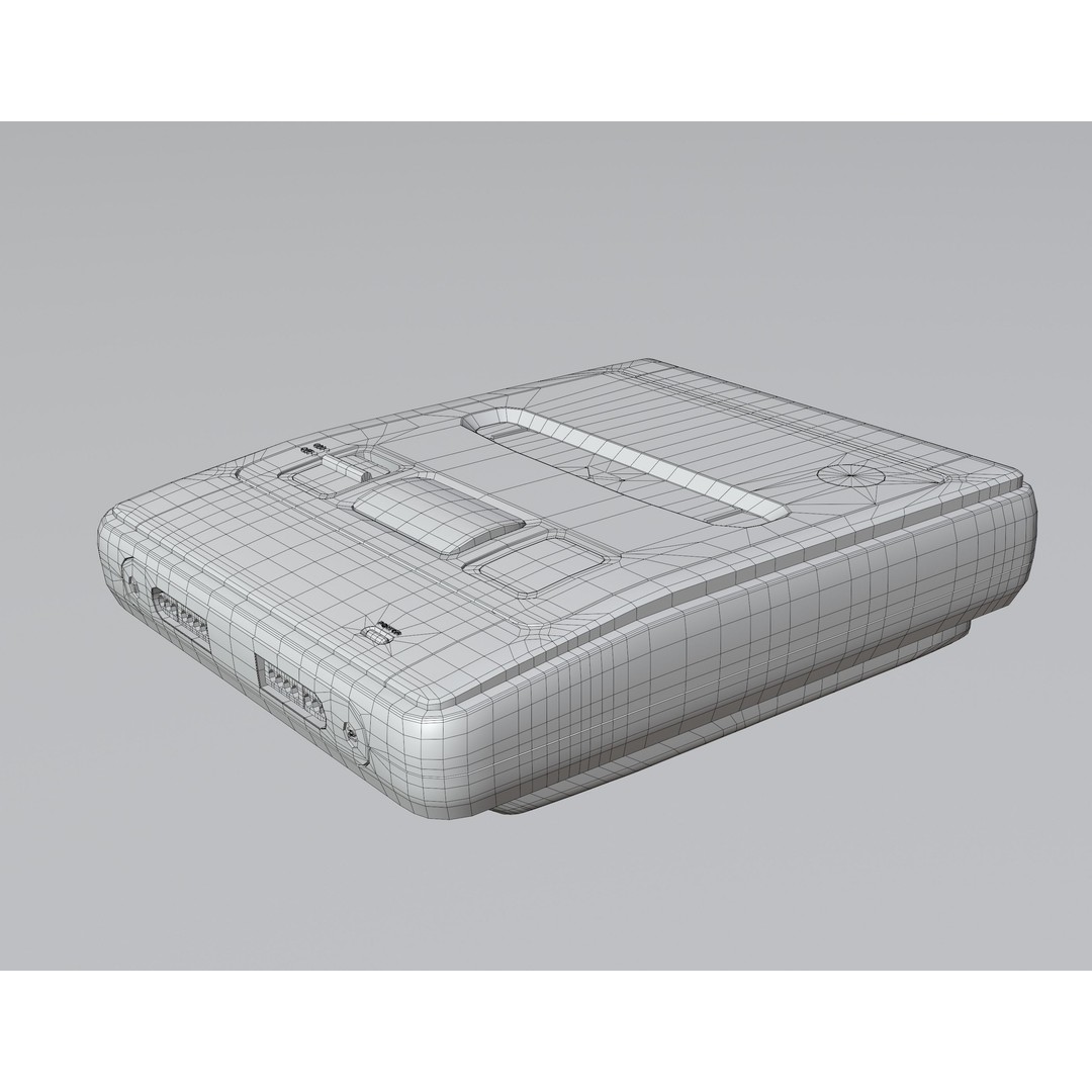 SNES Super Nintendo 3D Model – Low Poly Game Asset, FBX, PBR Textures - View 40