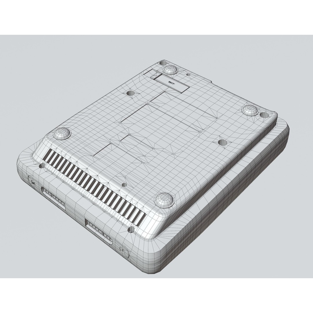 SNES Super Nintendo 3D Model – Low Poly Game Asset, FBX, PBR Textures - View 46