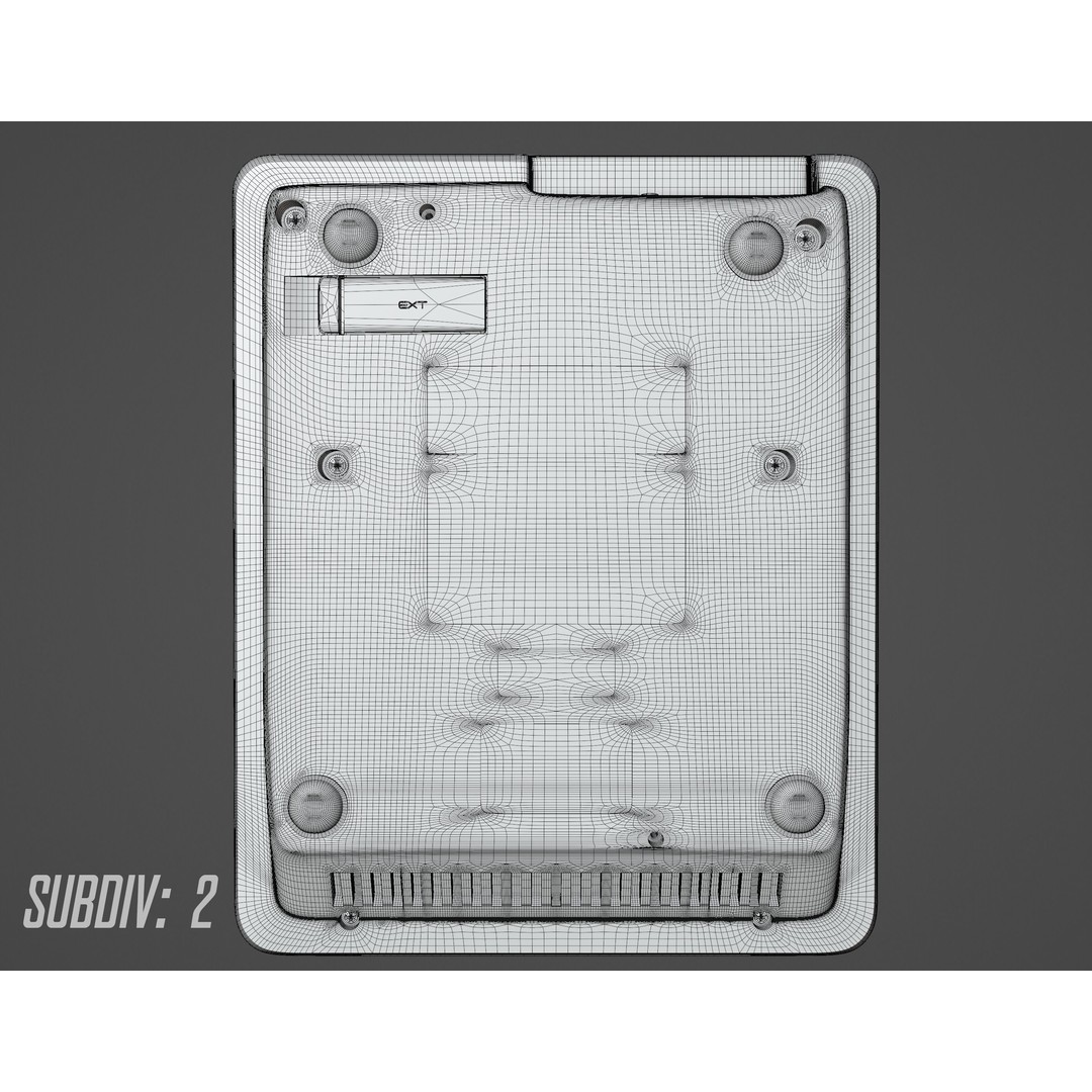 SNES Super Nintendo 3D Model – Low Poly Game Asset, FBX, PBR Textures - View 48