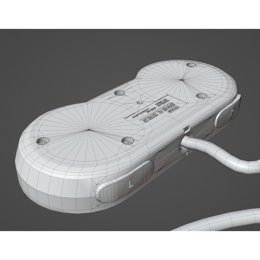 SNES Super Nintendo 3D Model – Low Poly Game Asset, FBX, PBR Textures - View 57
