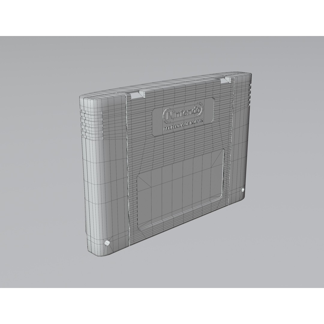 SNES Super Nintendo 3D Model – Low Poly Game Asset, FBX, PBR Textures - View 59