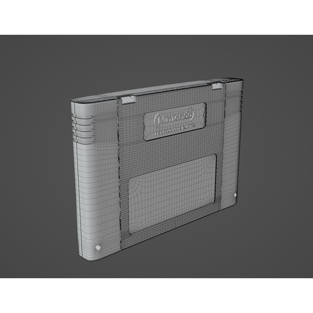 SNES Super Nintendo 3D Model – Low Poly Game Asset, FBX, PBR Textures - View 61