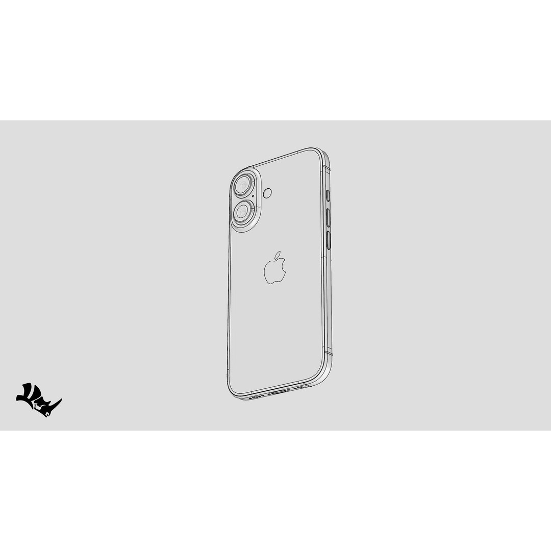 Apple iPhone 16 3D Model – High Quality, 5 Colors, Blender & C4D