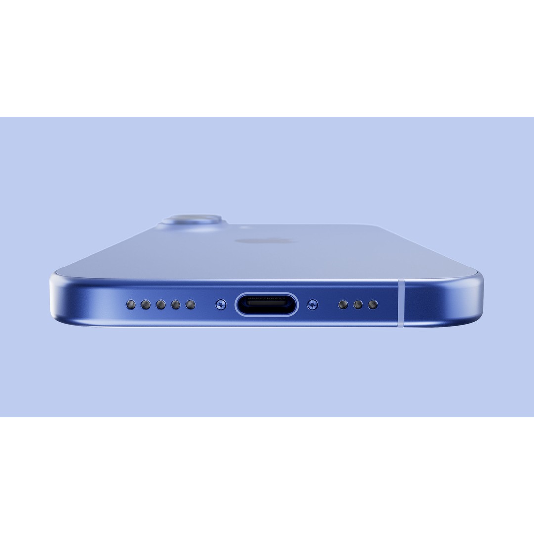 Apple iPhone 16 3D Model – High Quality, 5 Colors, Blender & C4D - View 7