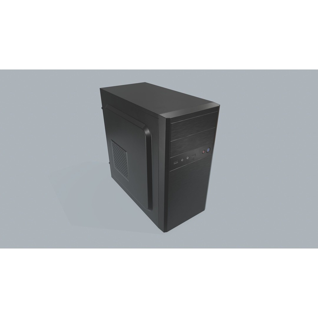 Computer Set 3D Model – Low Poly Game Ready Asset, PBR Textures - View 14