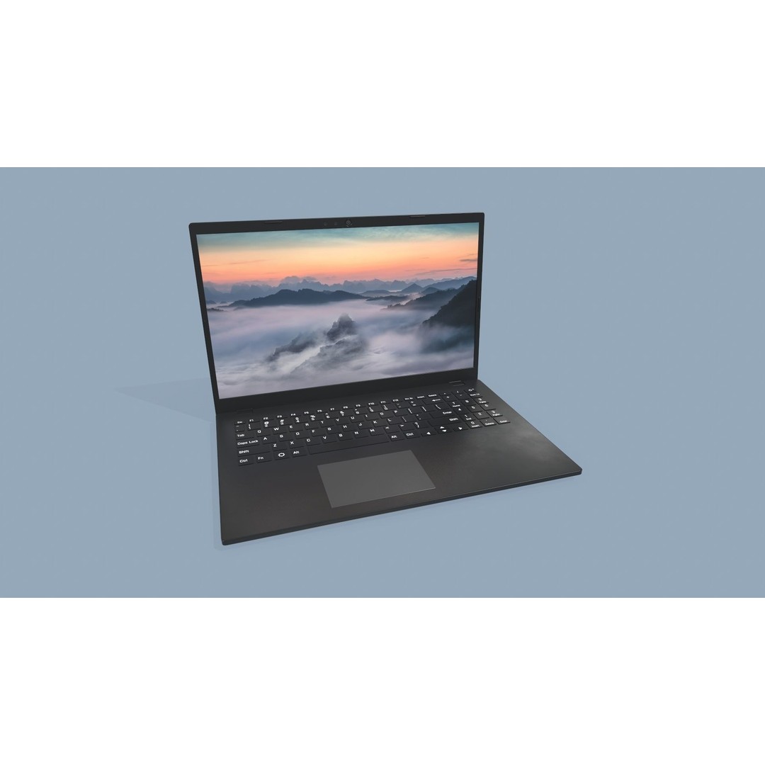 Computer Set 3D Model – Low Poly Game Ready Asset, PBR Textures - View 9