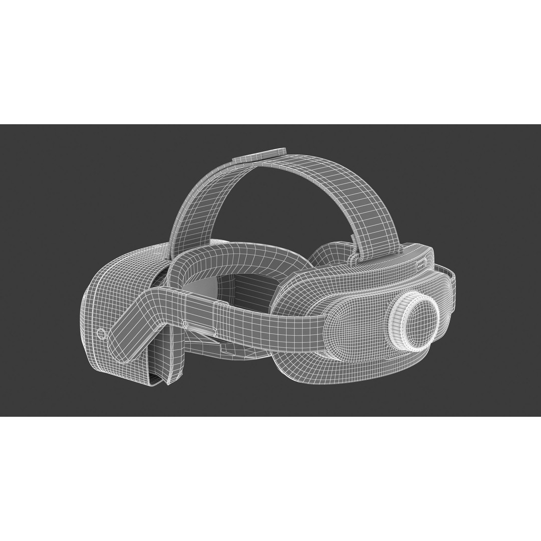 HTC Vive Focus 3 Headset 3D Model – Realistic PBR Game Asset, FBX/OBJ