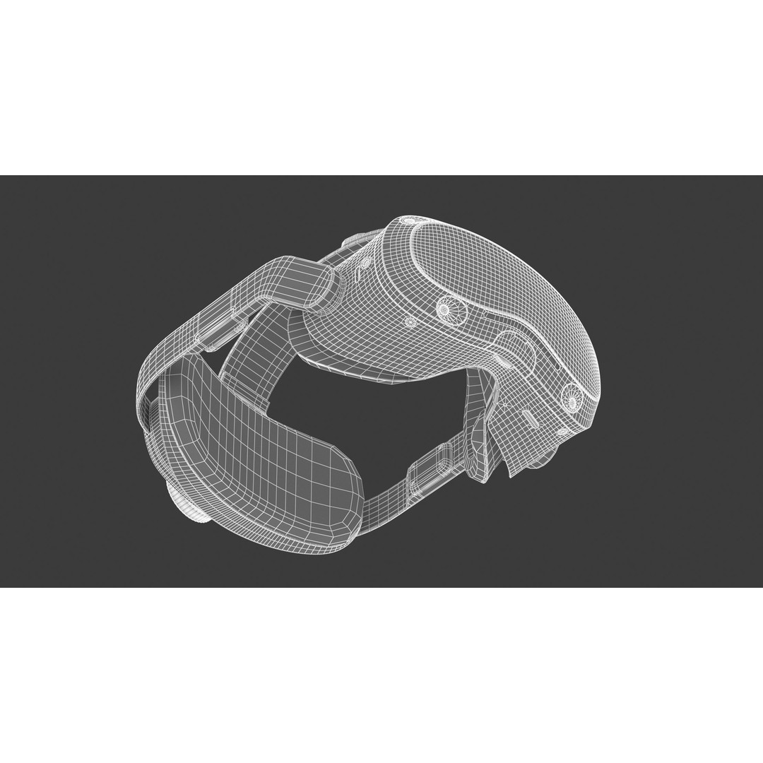 HTC Vive Focus 3 Headset 3D Model – Realistic PBR Game Asset, FBX/OBJ - View 26