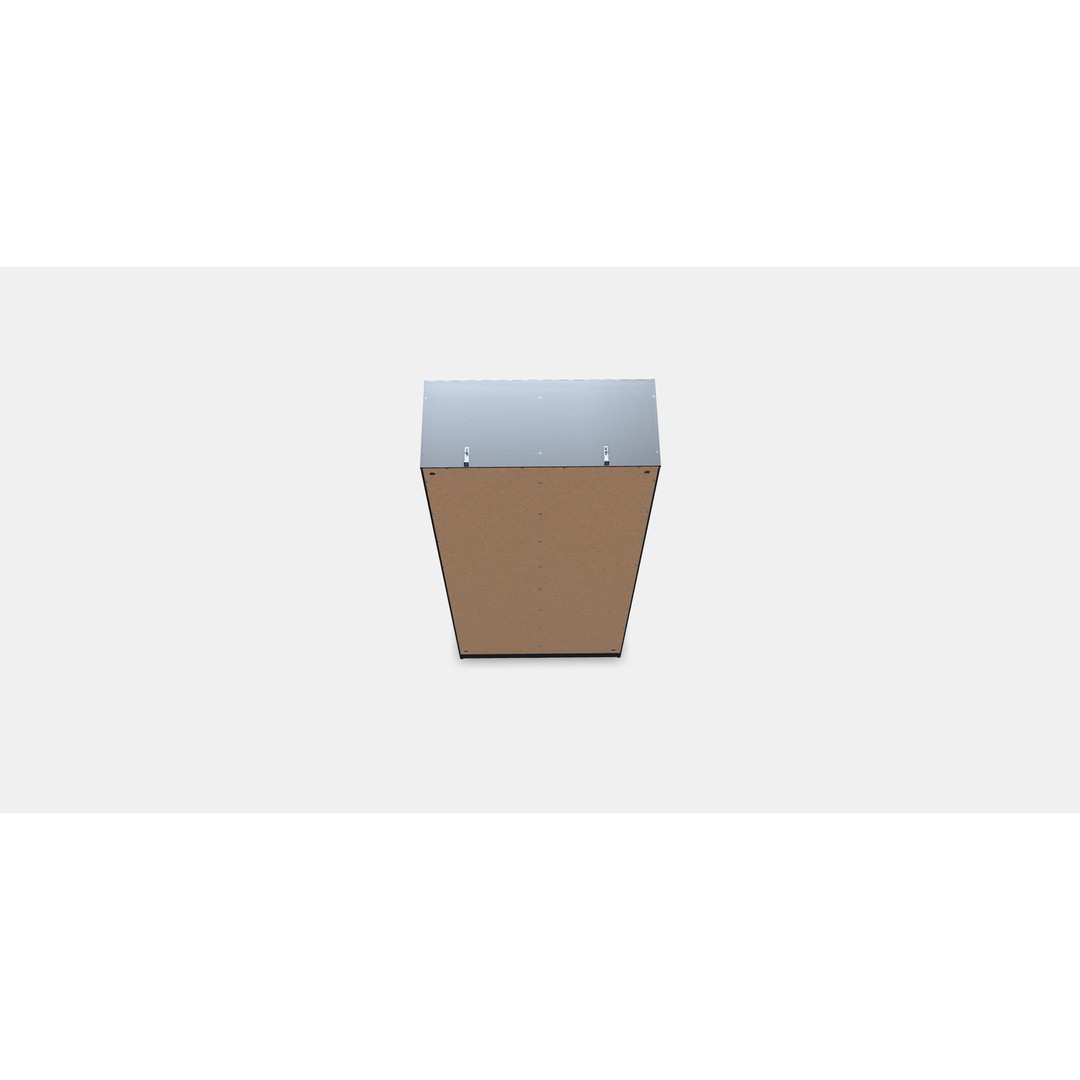 BRIMNES Glass-Door Cabinet 3D Model – Modern Furniture Asset, FBX - View 3