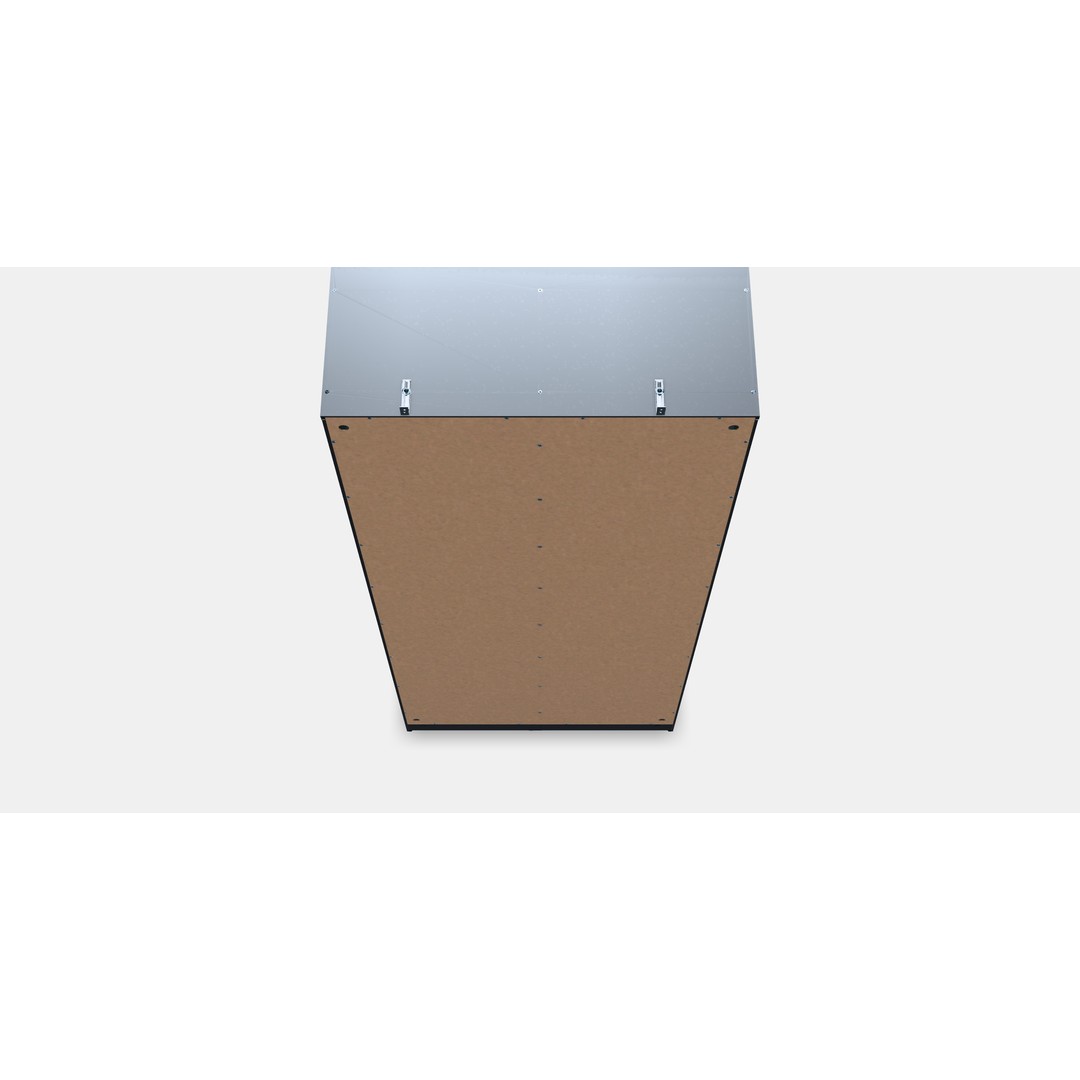 BRIMNES Glass-Door Cabinet 3D Model – Modern Furniture Asset, FBX - View 4