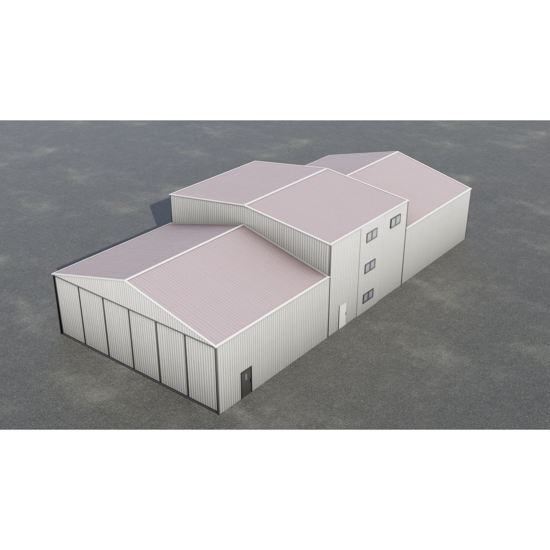 Airfield Hangar Collection - Low-Poly Game-Ready 3D Model - View 16