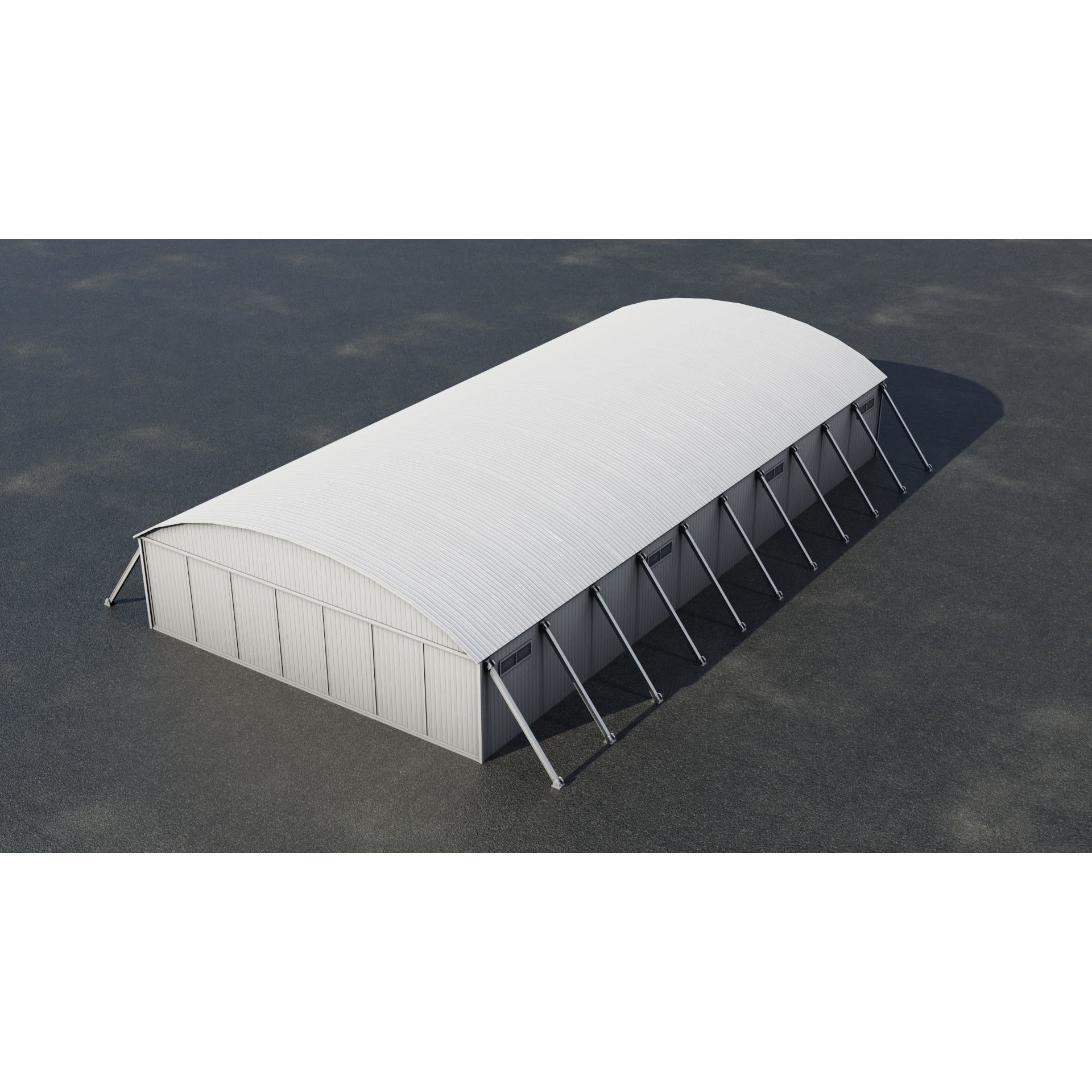 Airfield Hangar Collection - Low-Poly Game-Ready 3D Model - View 21