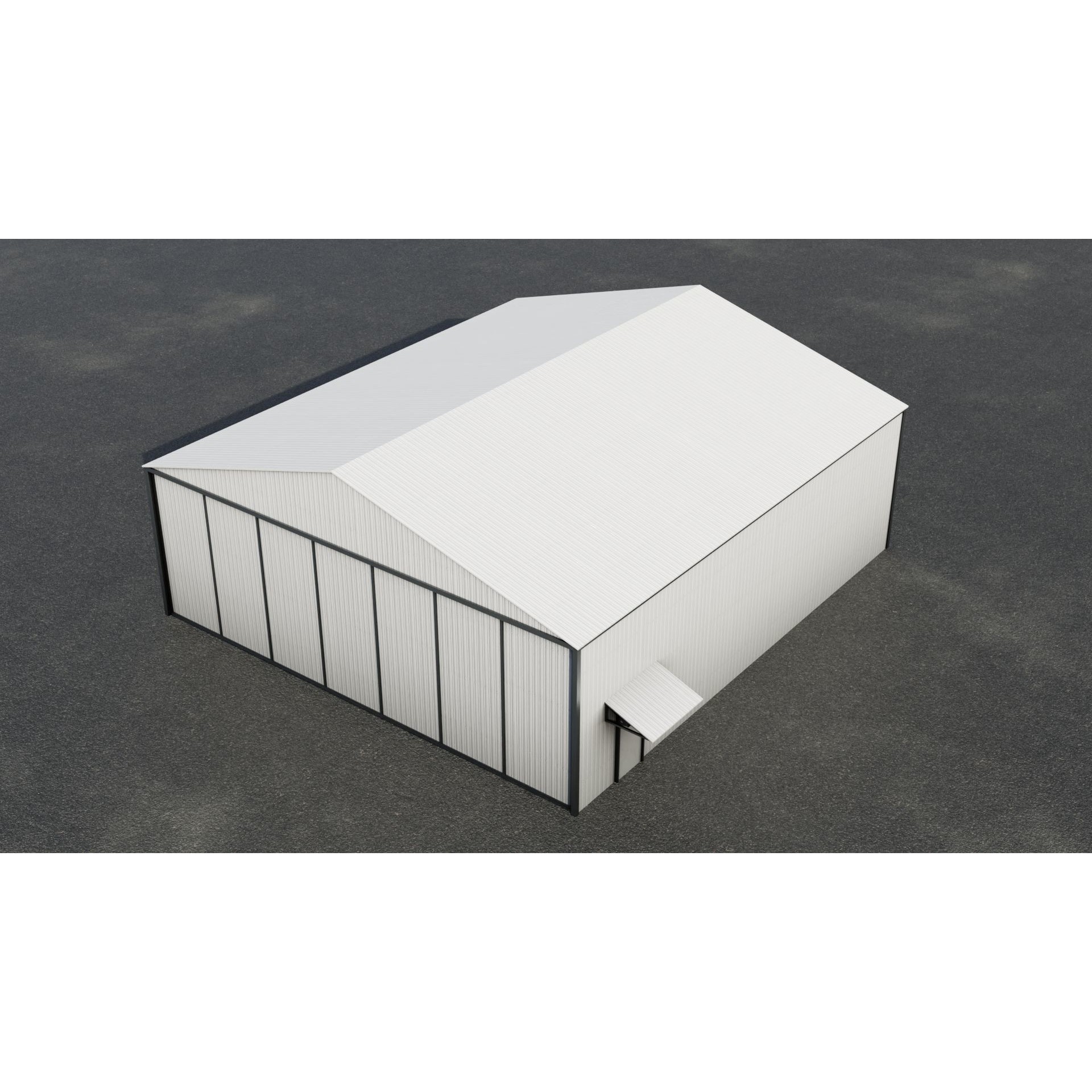 Airfield Hangar Collection - Low-Poly Game-Ready 3D Model - View 34