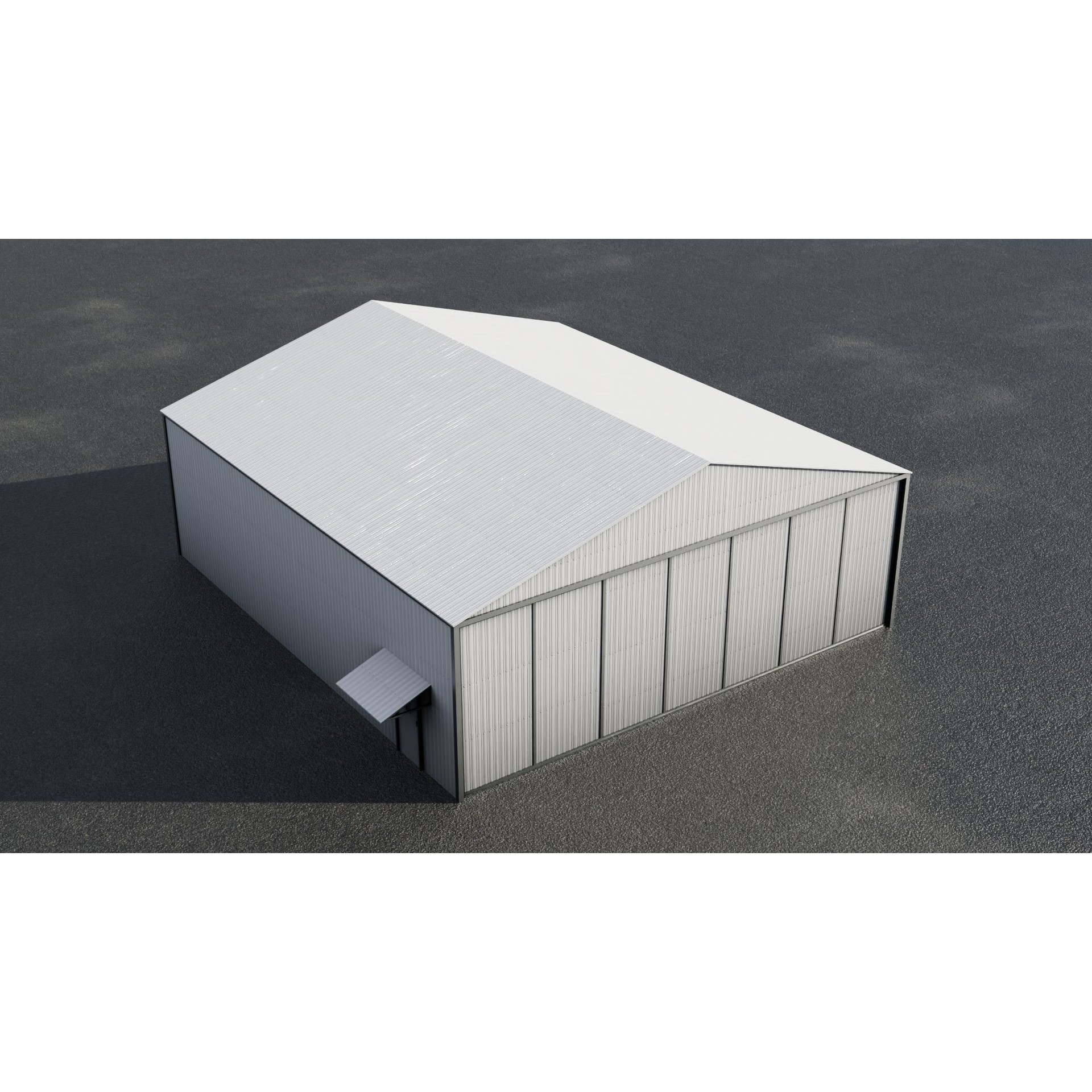 Airfield Hangar Collection - Low-Poly Game-Ready 3D Model - View 35