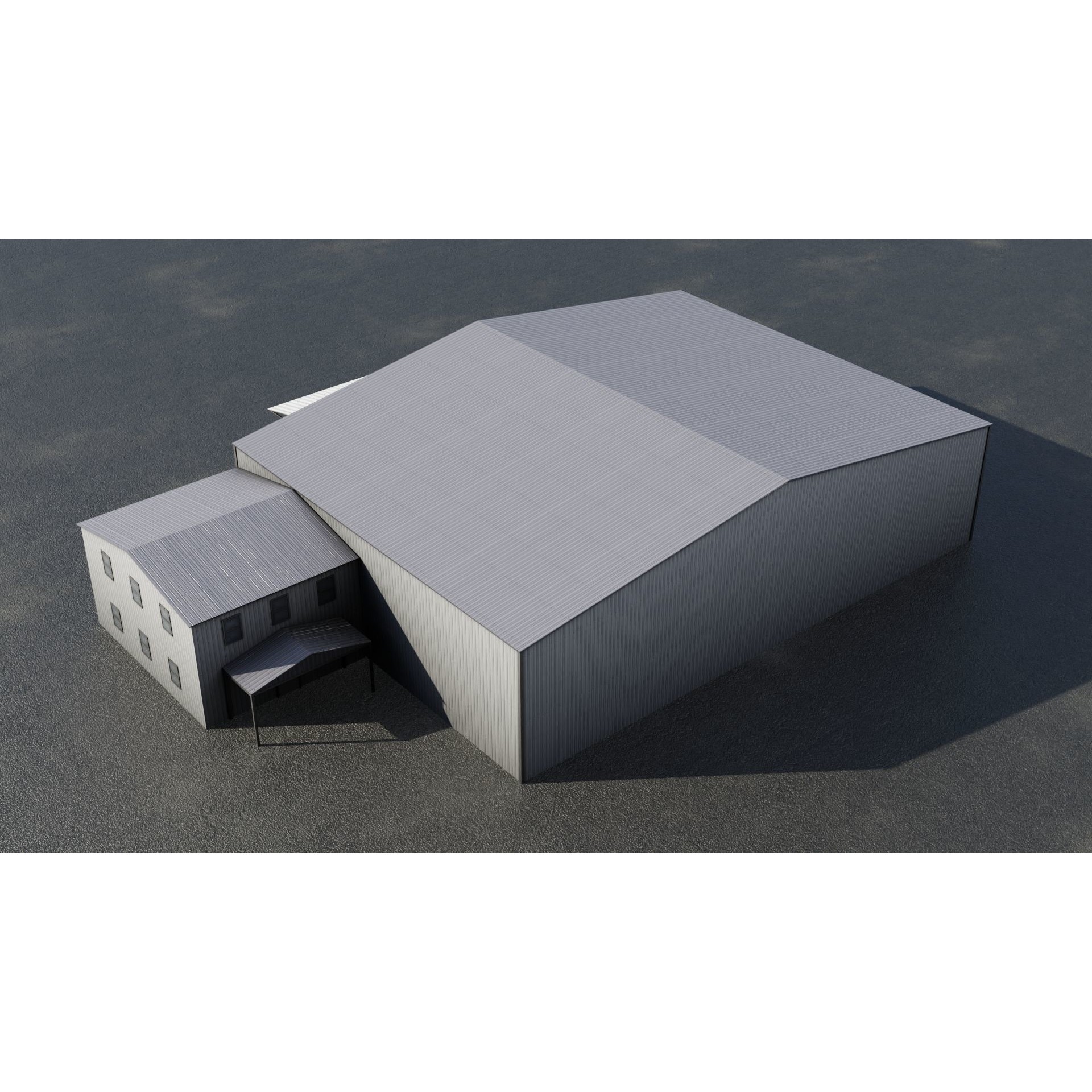 Airfield Hangar Collection - Low-Poly Game-Ready 3D Model - View 44