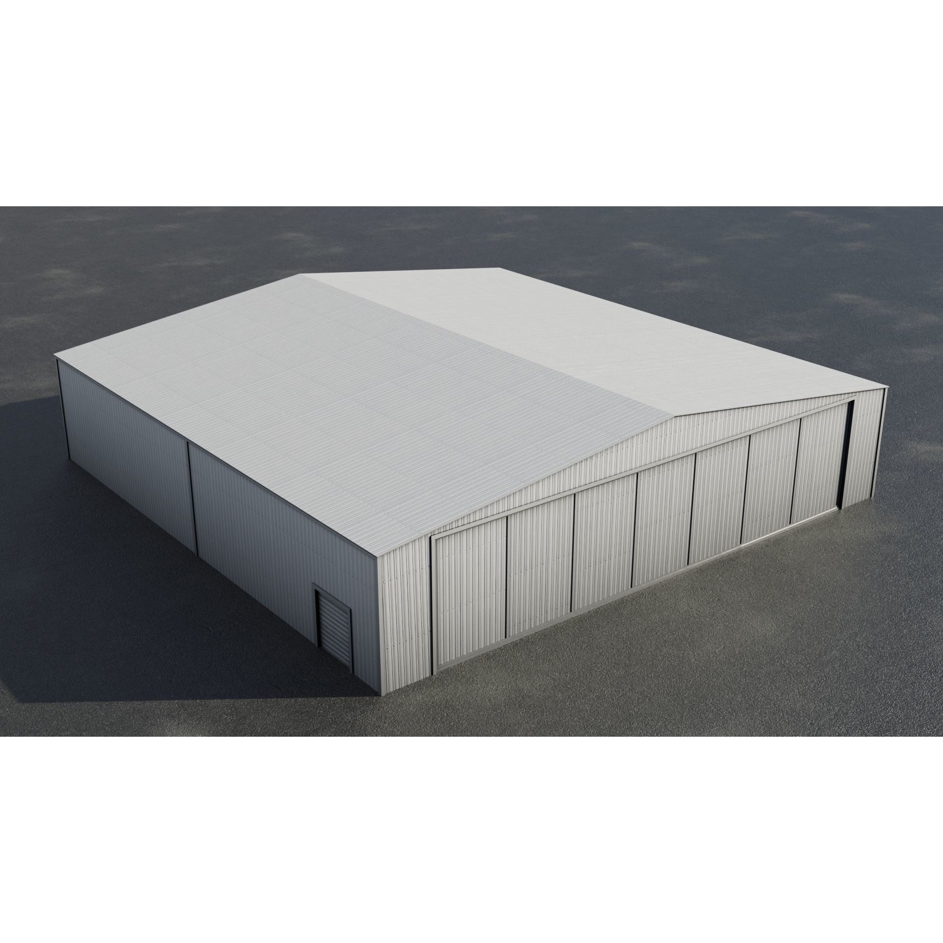 Airfield Hangar Collection - Low-Poly Game-Ready 3D Model - View 46