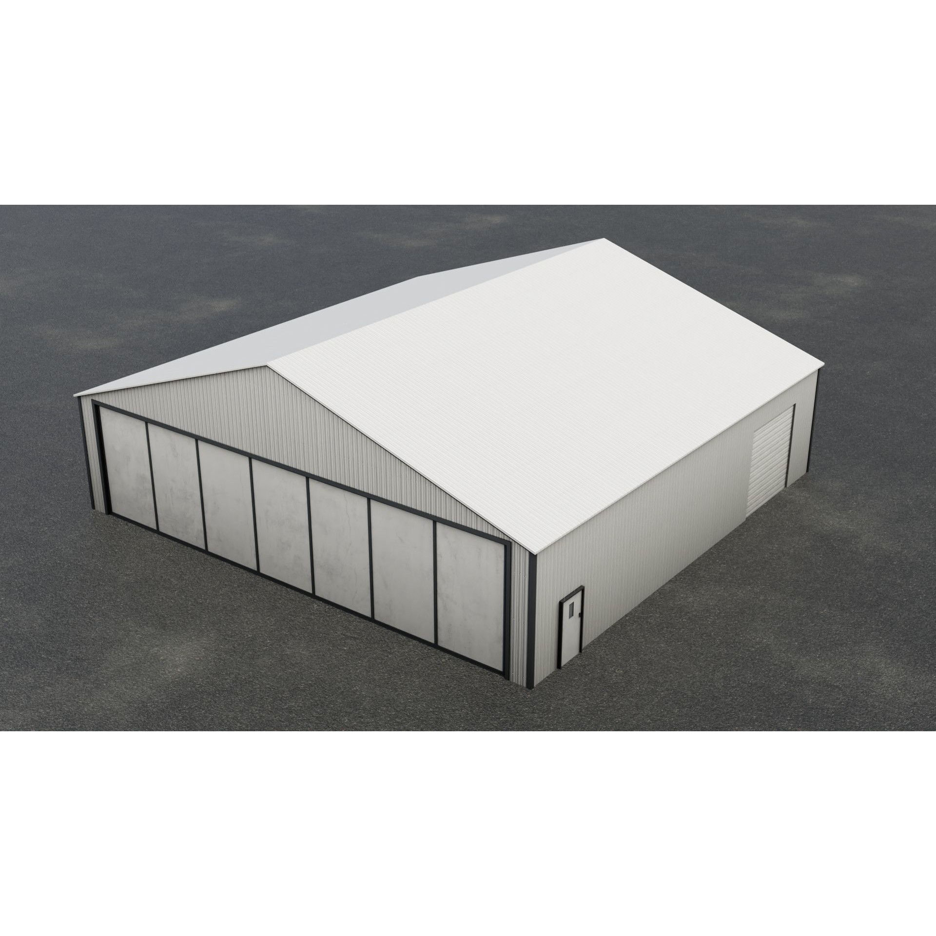 Airfield Hangar Collection - Low-Poly Game-Ready 3D Model - View 47