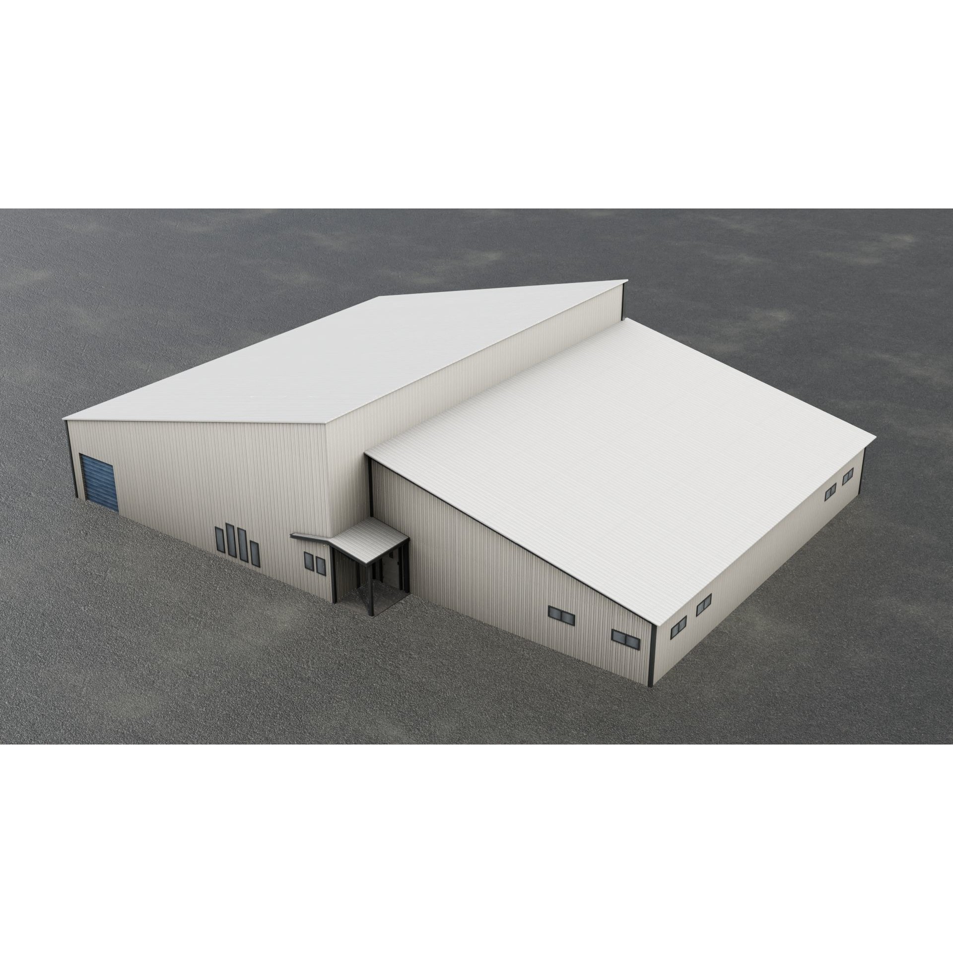 Airfield Hangar Collection - Low-Poly Game-Ready 3D Model - View 51