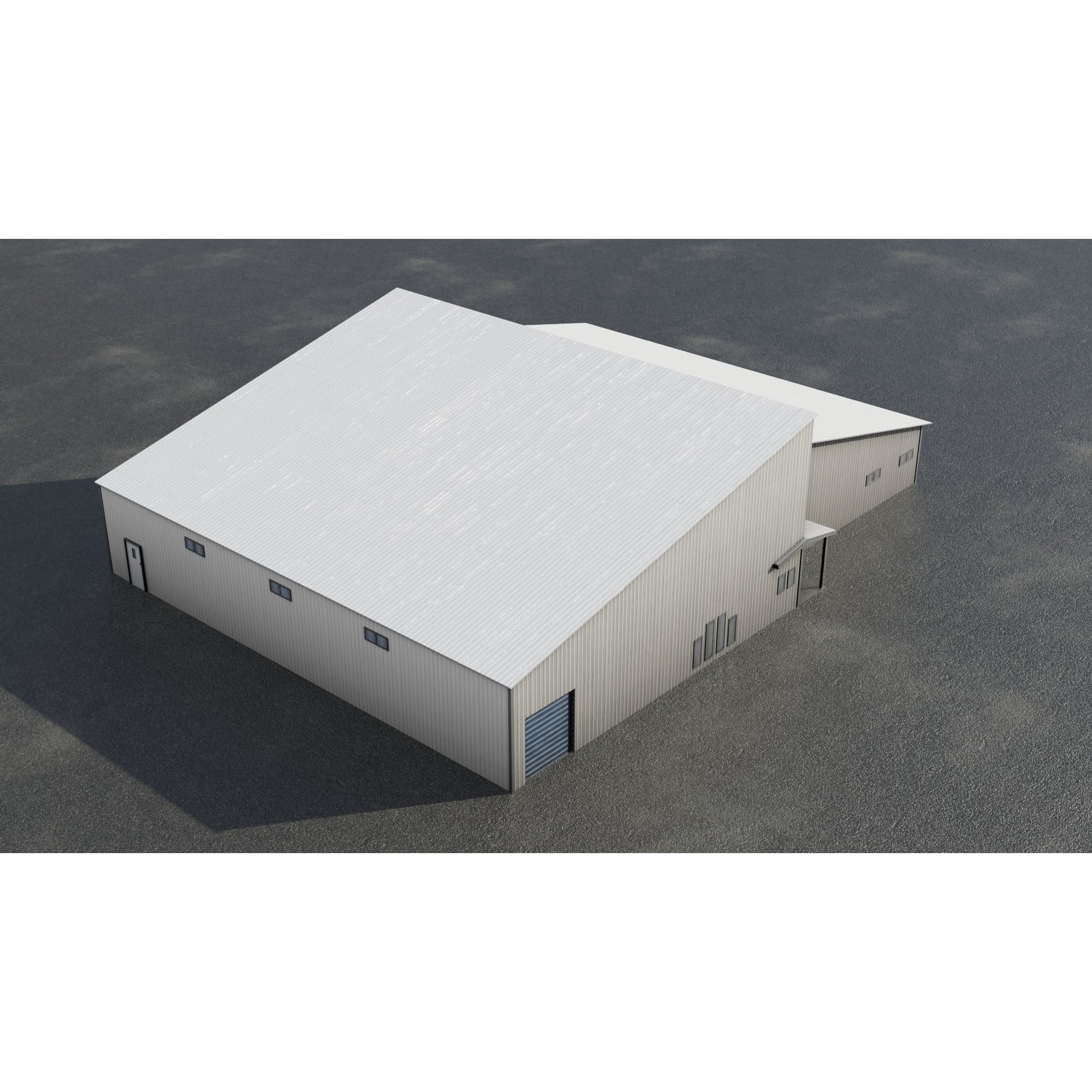 Airfield Hangar Collection - Low-Poly Game-Ready 3D Model - View 52