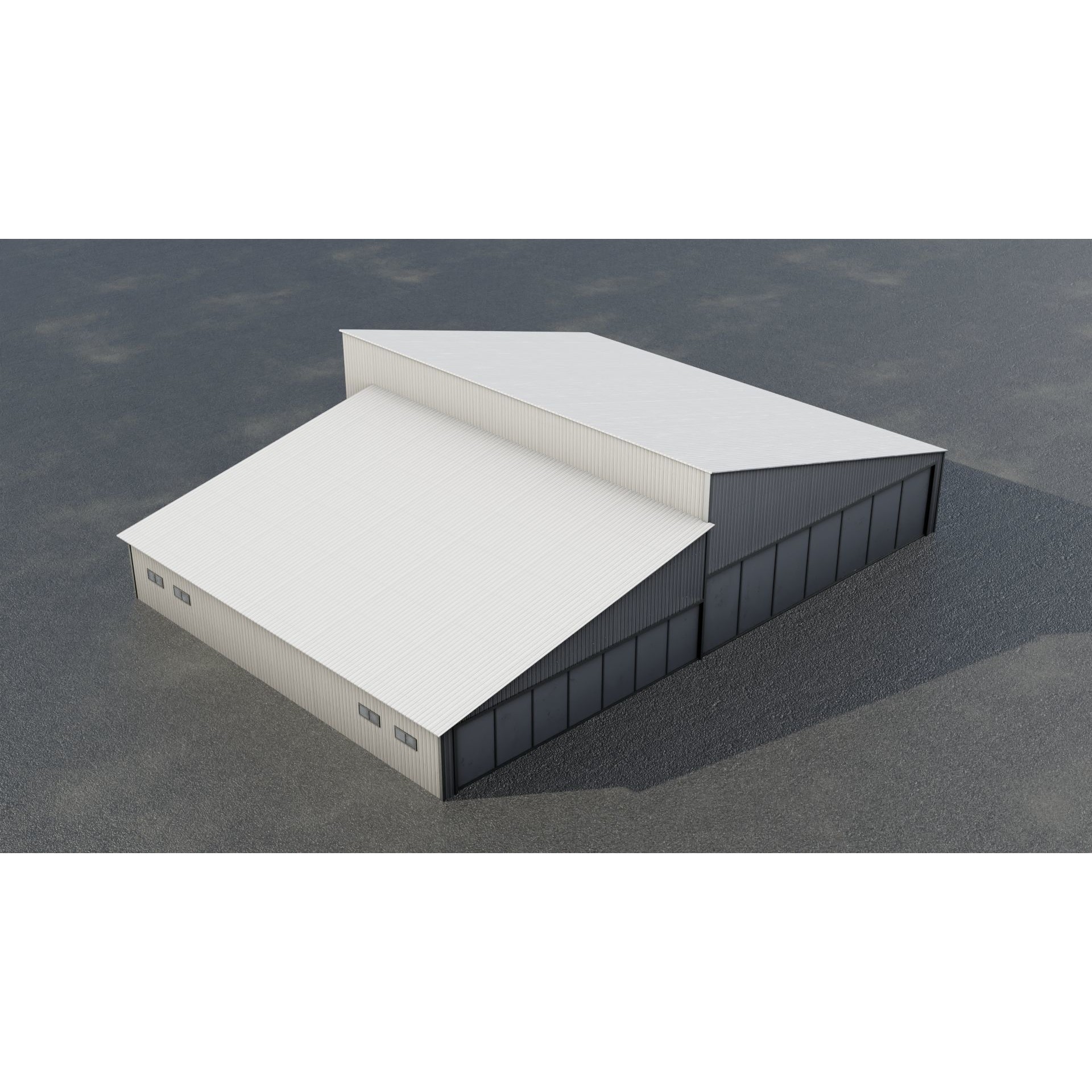 Airfield Hangar Collection - Low-Poly Game-Ready 3D Model - View 53