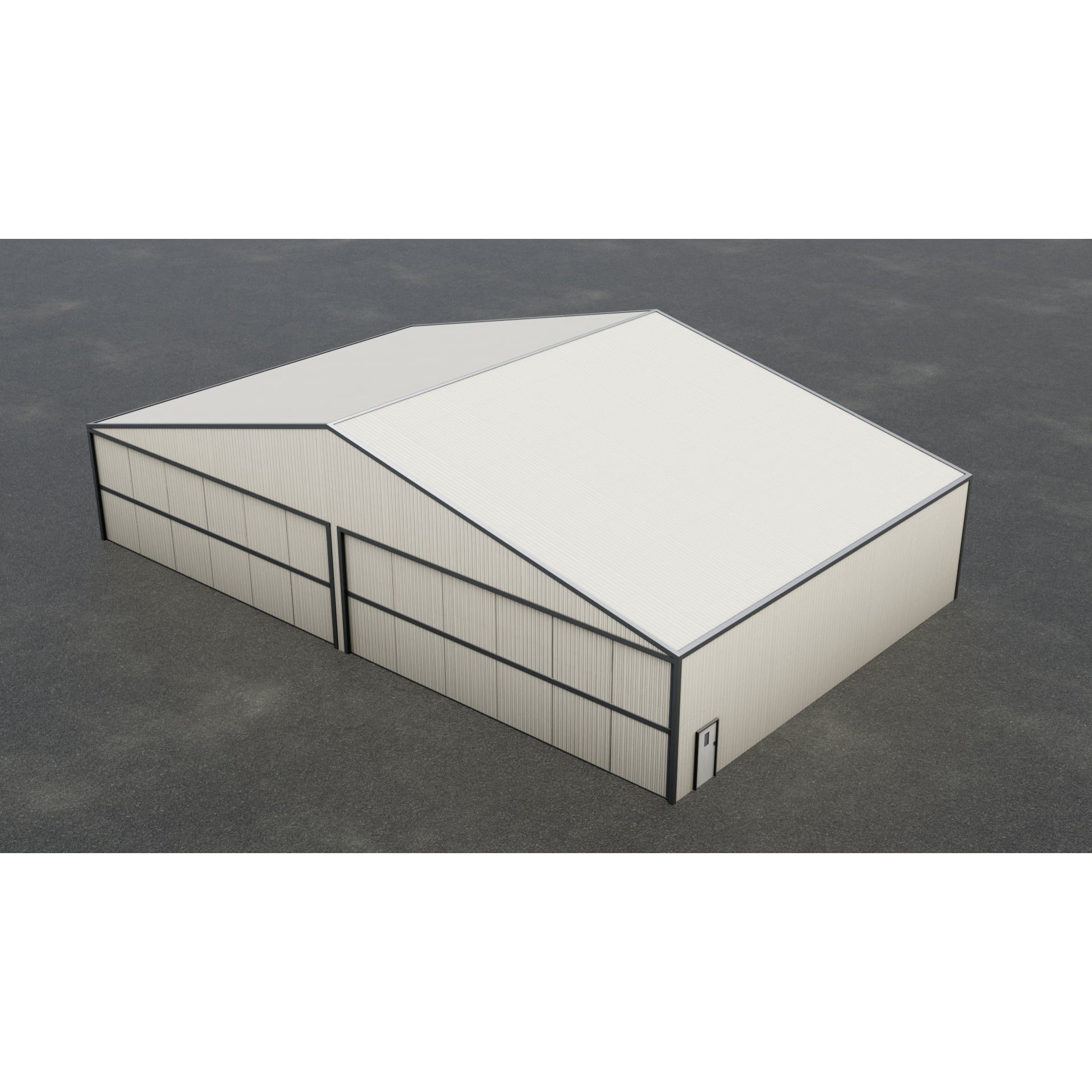 Airfield Hangar Collection - Low-Poly Game-Ready 3D Model - View 56